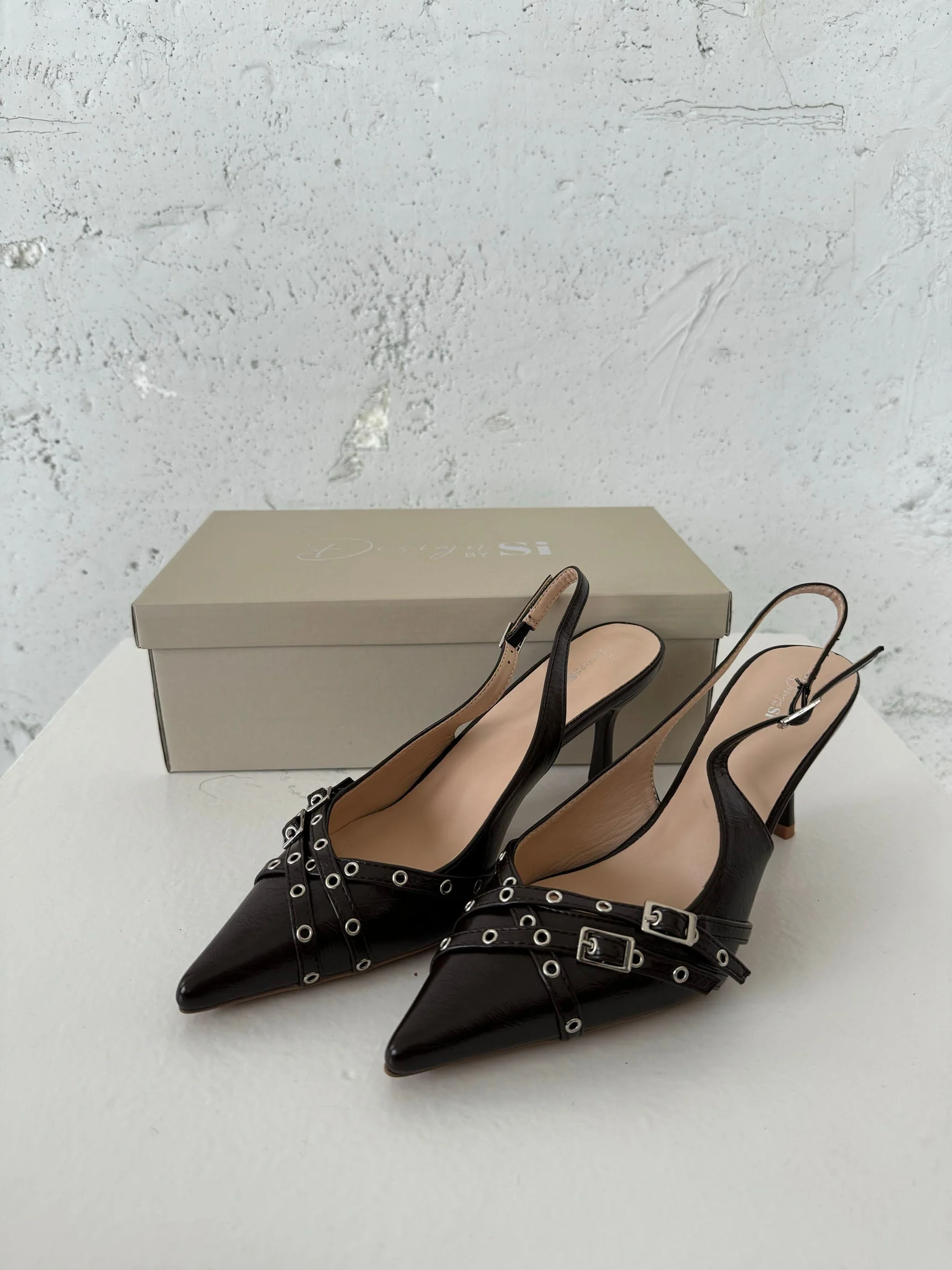 Kandy slingback heels - Brown 5 Kandy slingback heels - Brown