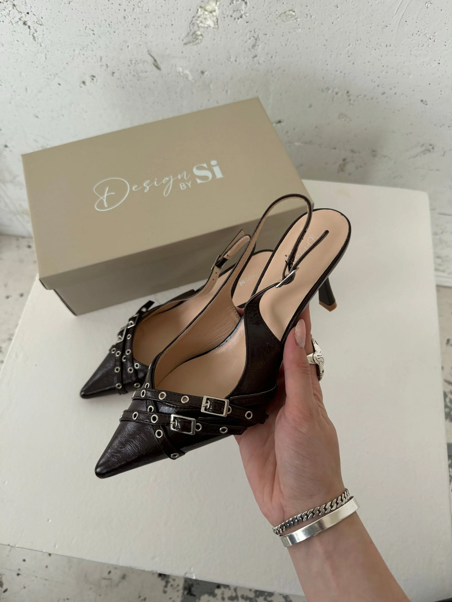 Kandy slingback heels - Brown 6 Kandy slingback heels - Brown