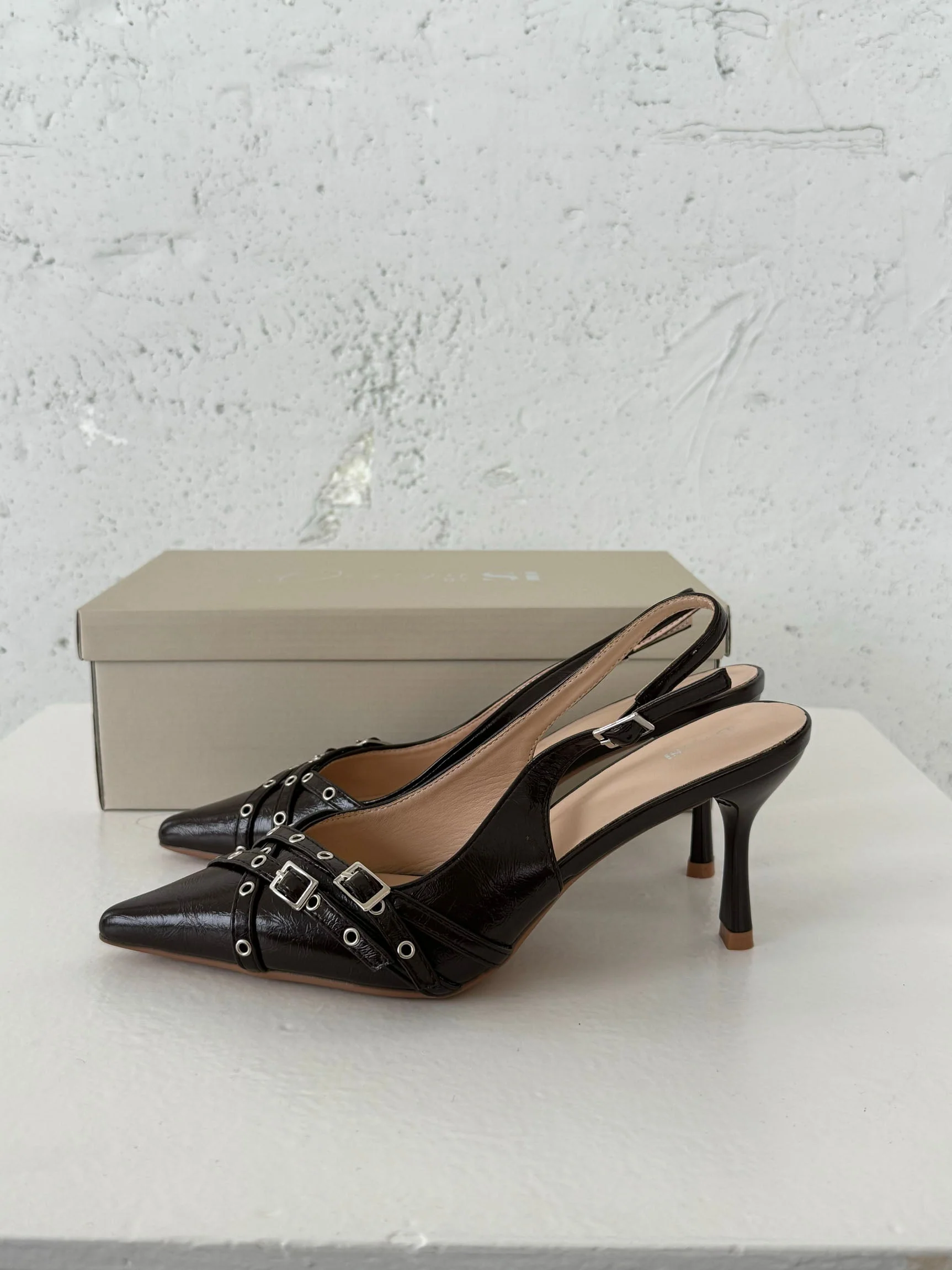 Kandy slingback heels - Brown 8 Kandy slingback heels - Brown