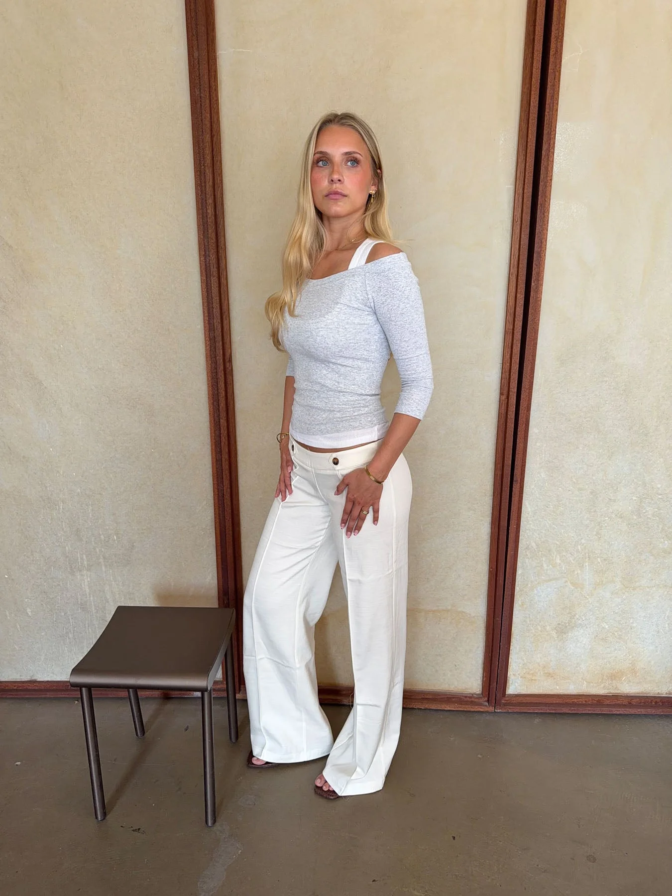 Jutana pants with buttons - White 13 Jutana pants with buttons - White