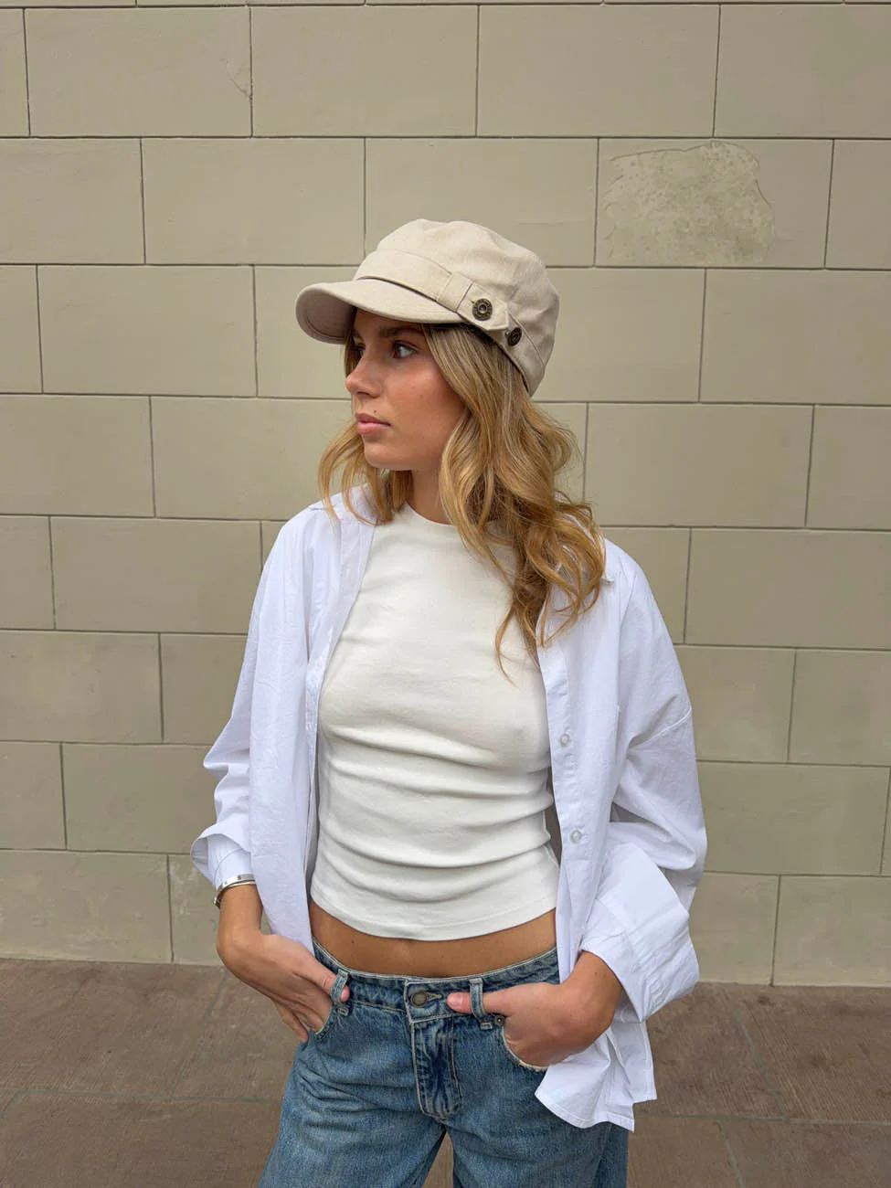 Kammi cap with details - Light beige 12 Kammi cap with details - Light beige