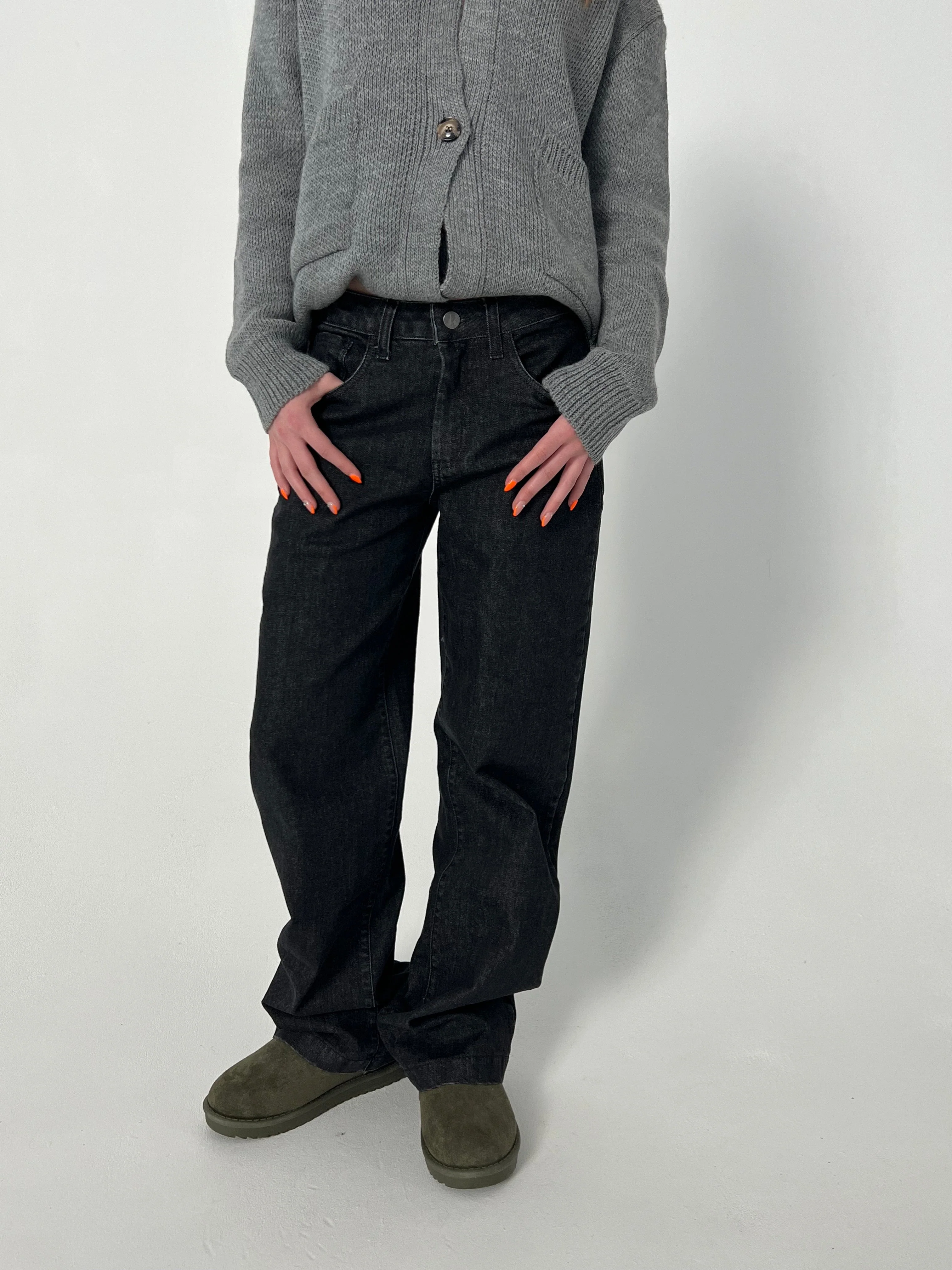Nuna low waisted jeans - Black
