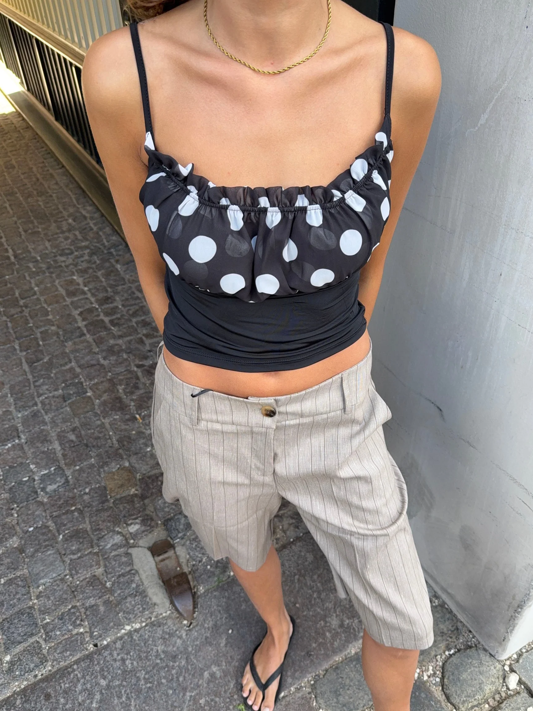 Karoline top with polka dots – Black/white 6 Karoline top with polka dots – Black/white