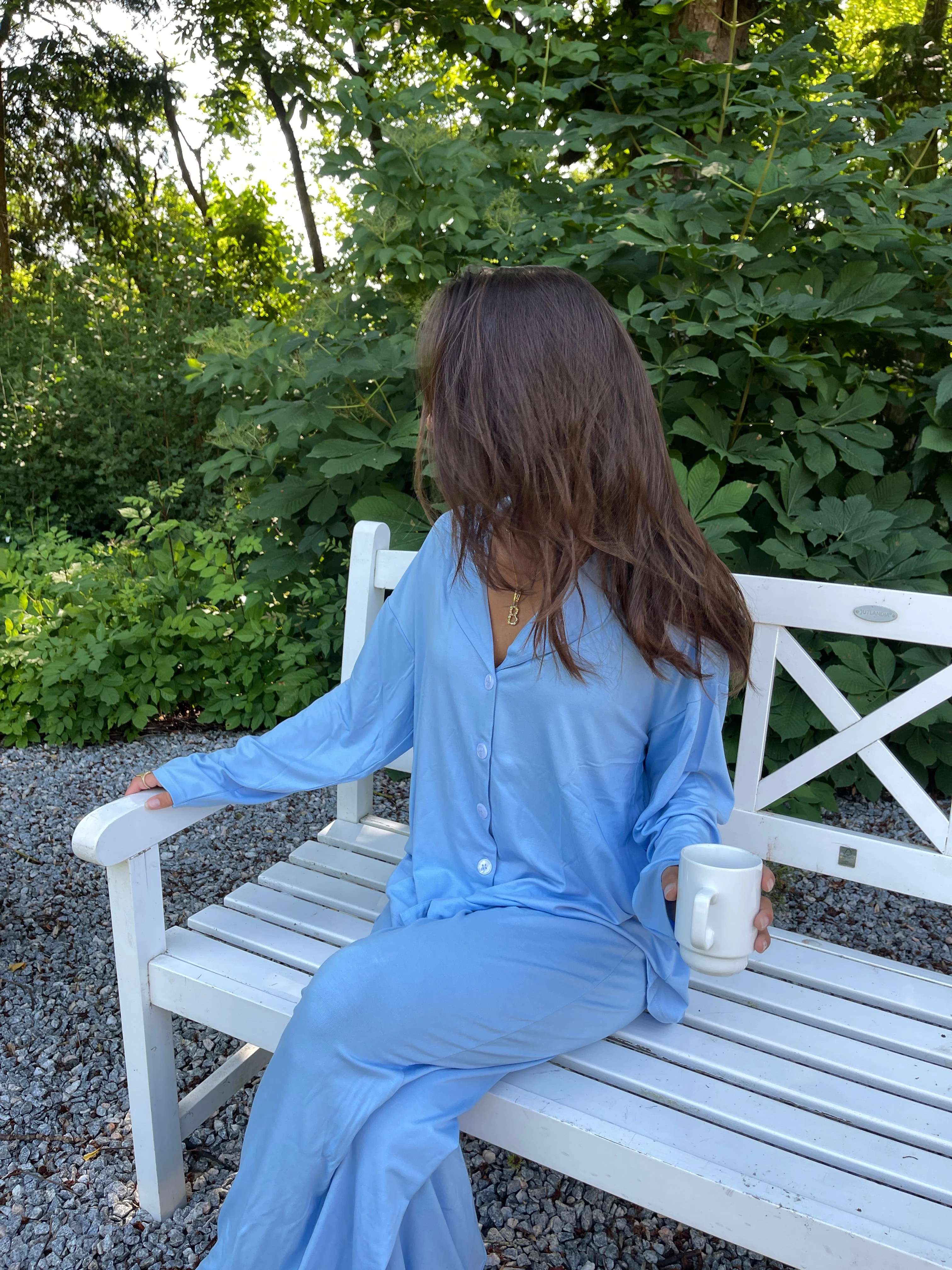 Laura pyjamas shirt - Light blue 3 Laura pyjamas shirt - Light blue