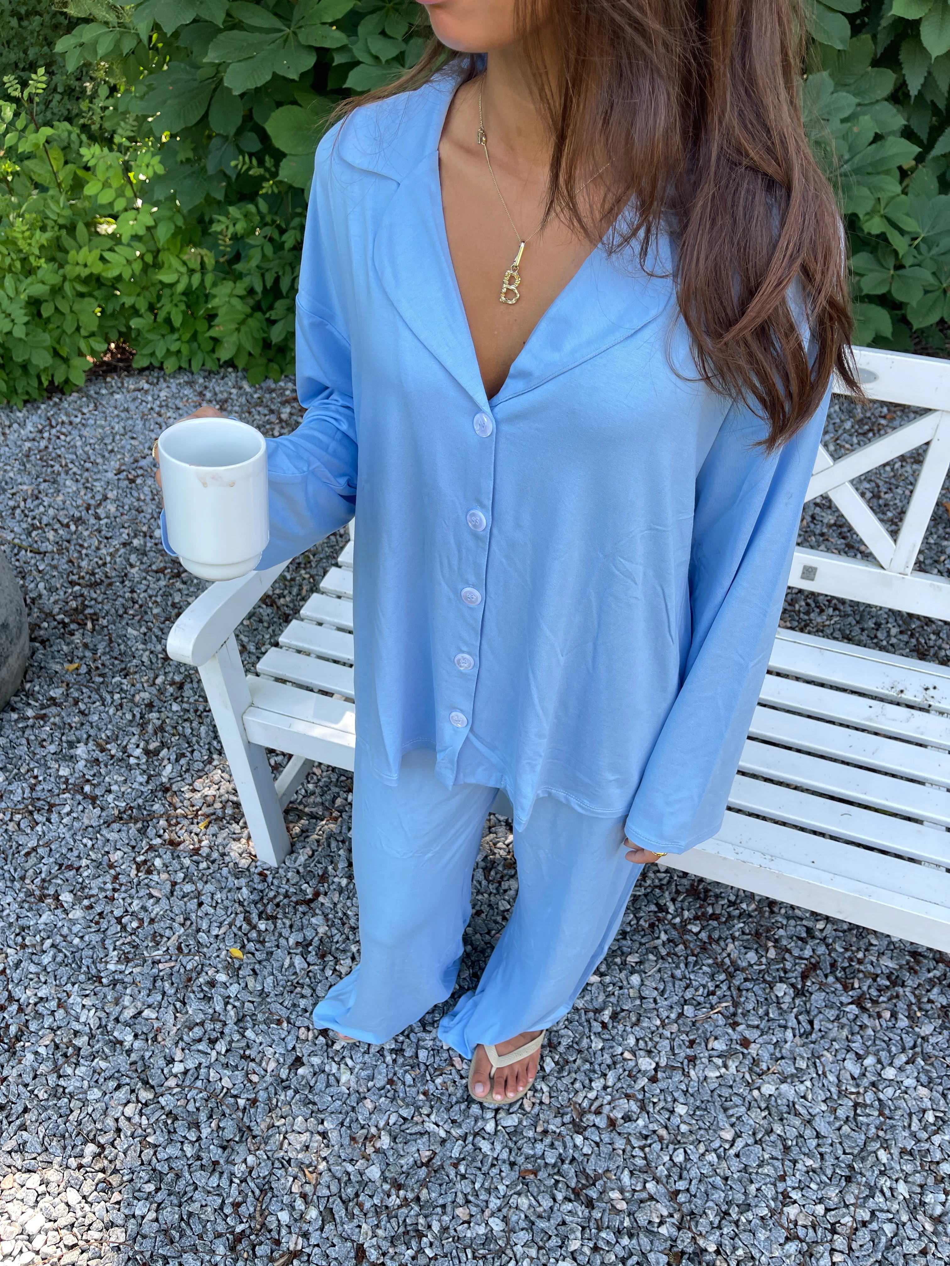 Laura pyjamas shirt - Light blue 6 Laura pyjamas shirt - Light blue