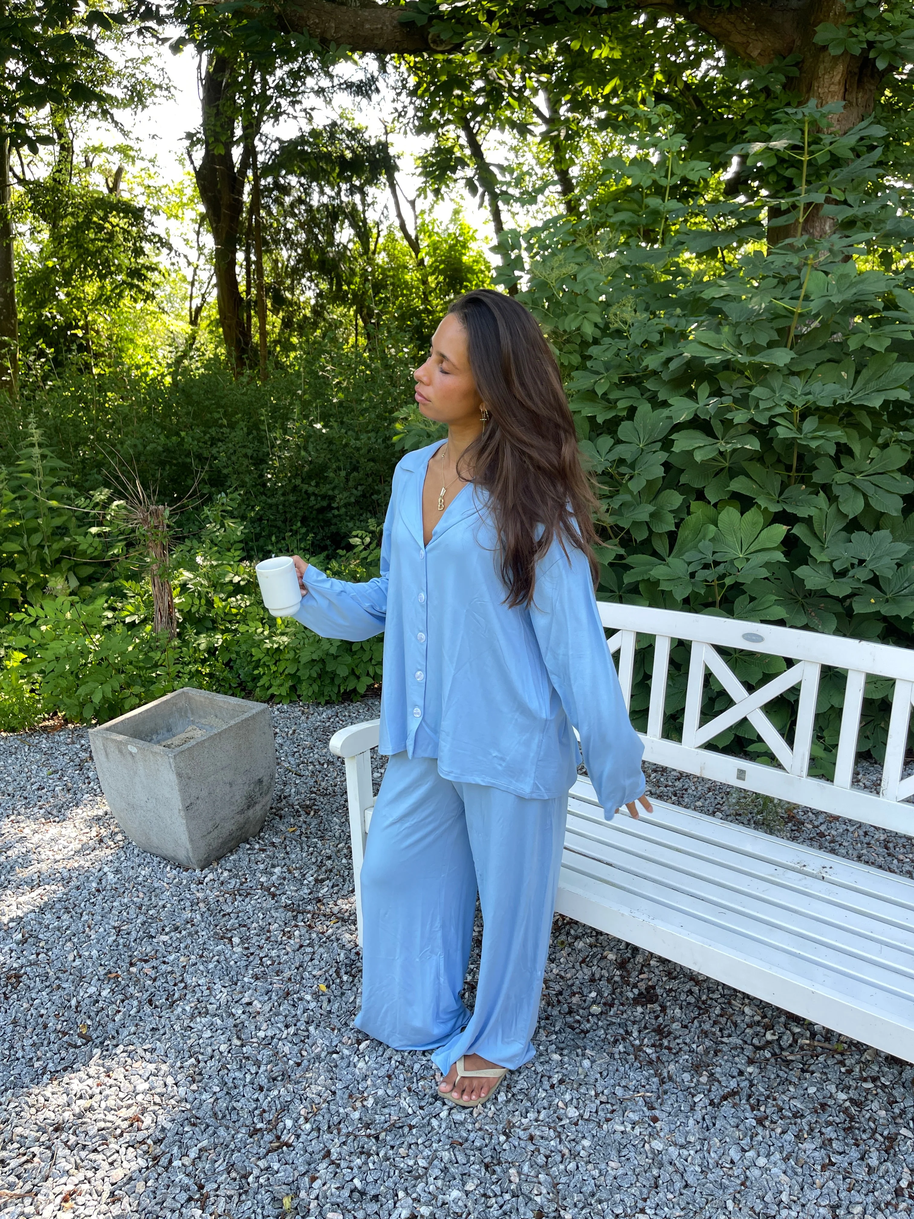 Laura pyjamas shirt - Light blue 9 Laura pyjamas shirt - Light blue