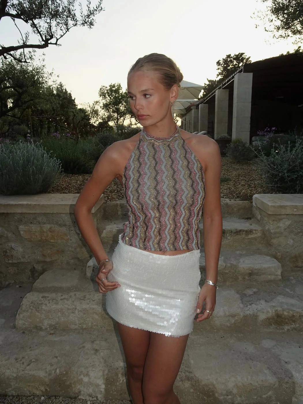 Liah halterneck top with glitter - Multicolored 12 Liah halterneck top with glitter - Multicolored