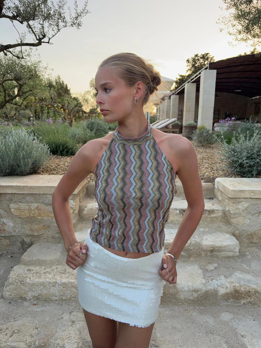 Liah halterneck top with glitter - Multicolored 13 Liah halterneck top with glitter - Multicolored