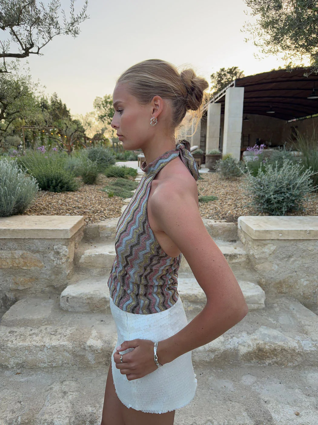 Liah halterneck top with glitter - Multicolored 7 Liah halterneck top with glitter - Multicolored