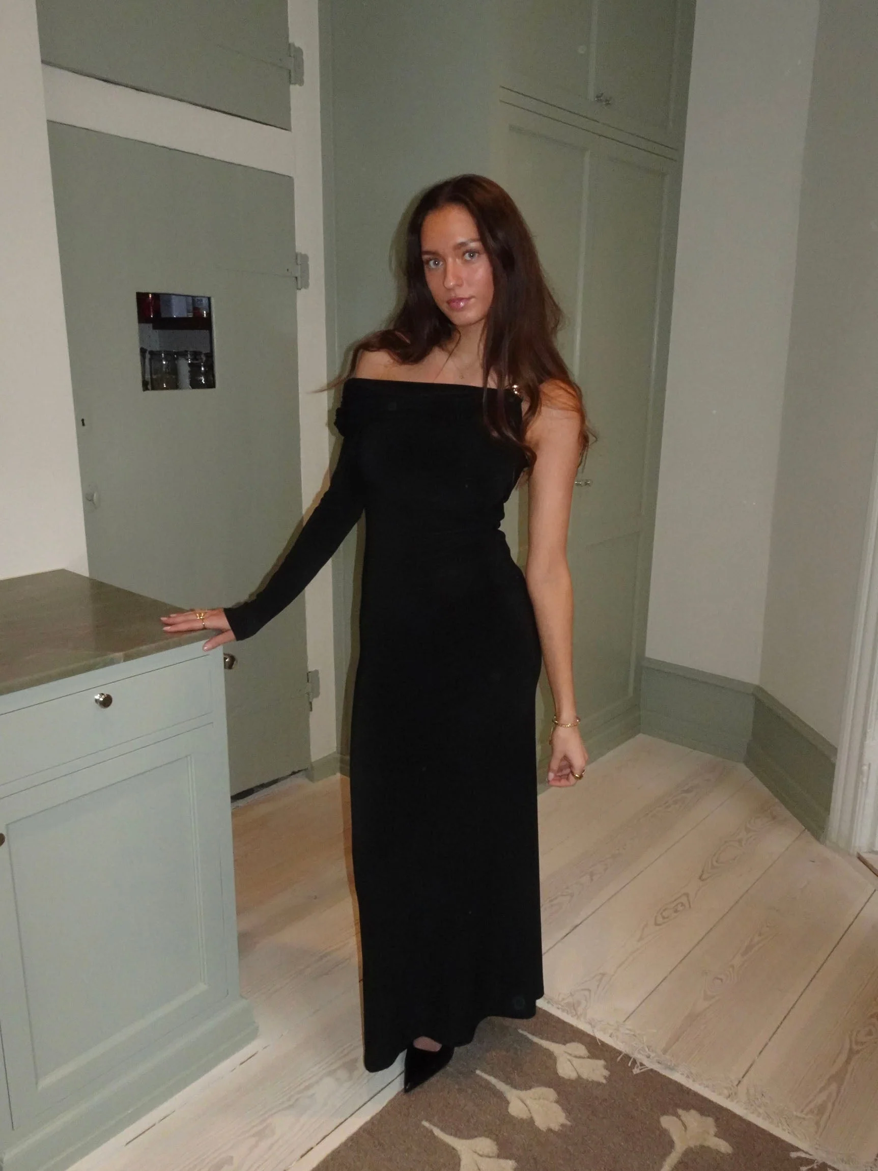 Linea one shoulder dress - Black 5 Linea one shoulder dress - Black