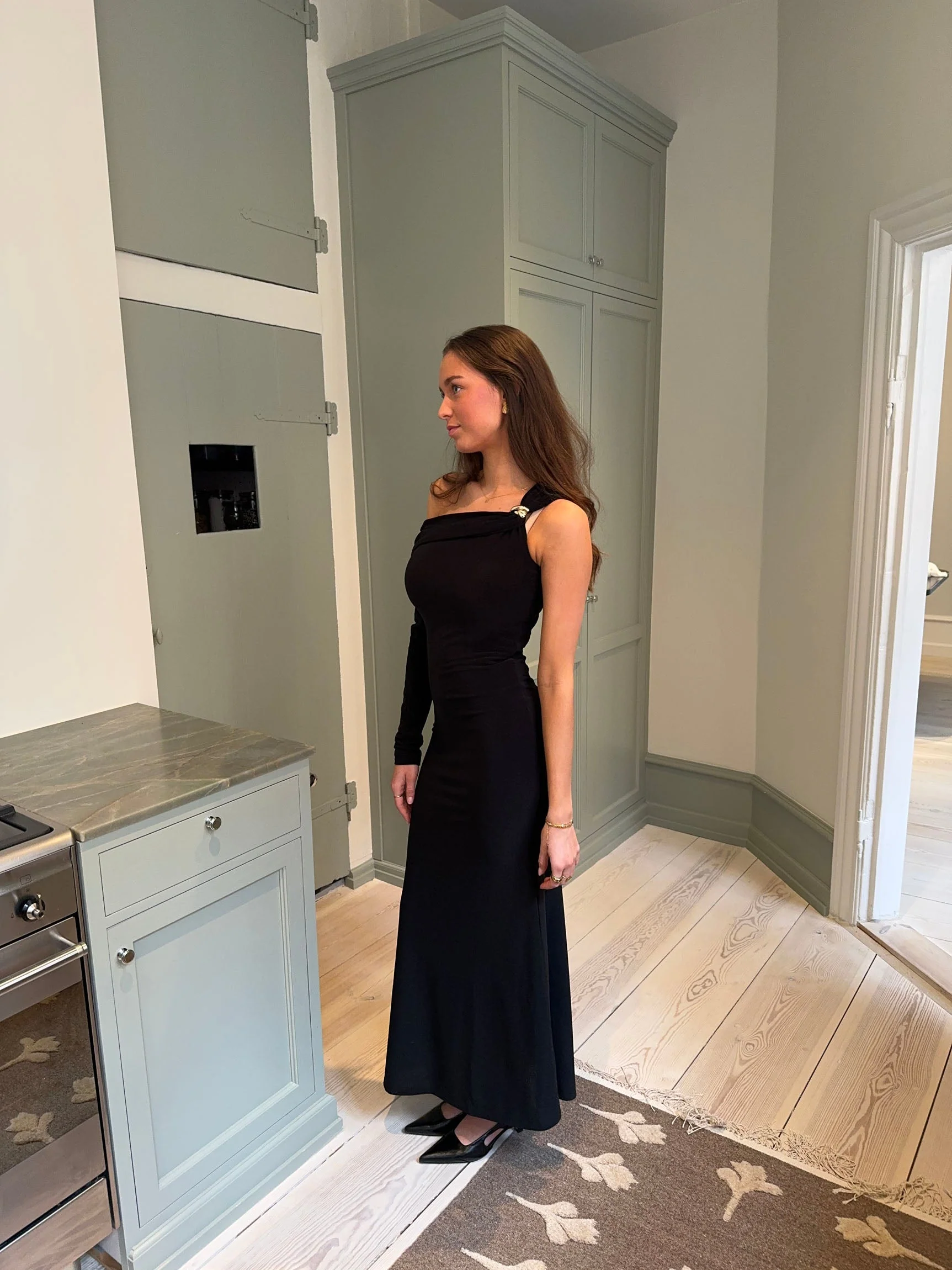 Linea one shoulder dress - Black 9 Linea one shoulder dress - Black