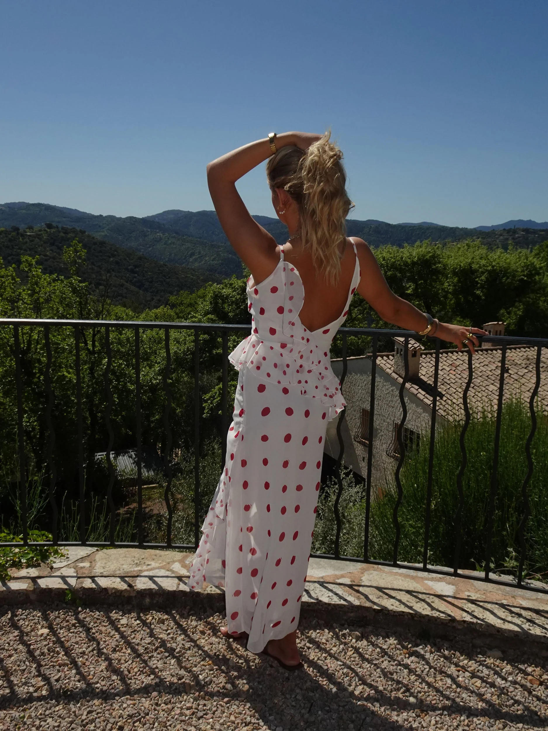 Lolana dress with polka dots – White/red 10 Lolana dress with polka dots – White/red