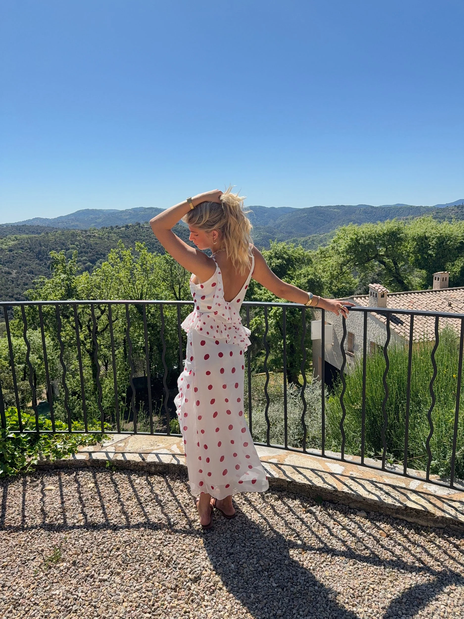 Lolana dress with polka dots – White/red 4 Lolana dress with polka dots – White/red