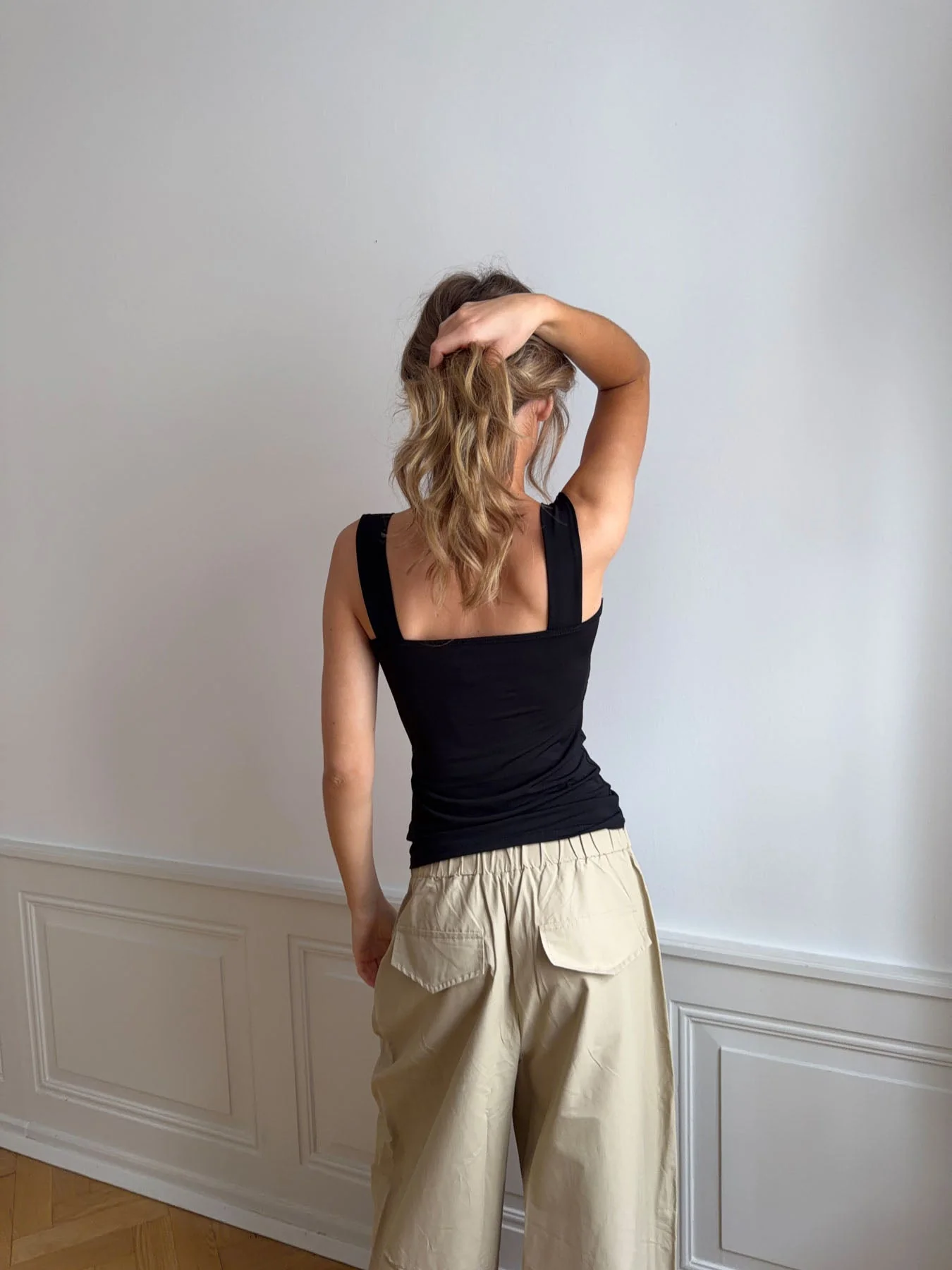 Mandaline top with lace detail - Black 8 Mandaline top with lace detail - Black