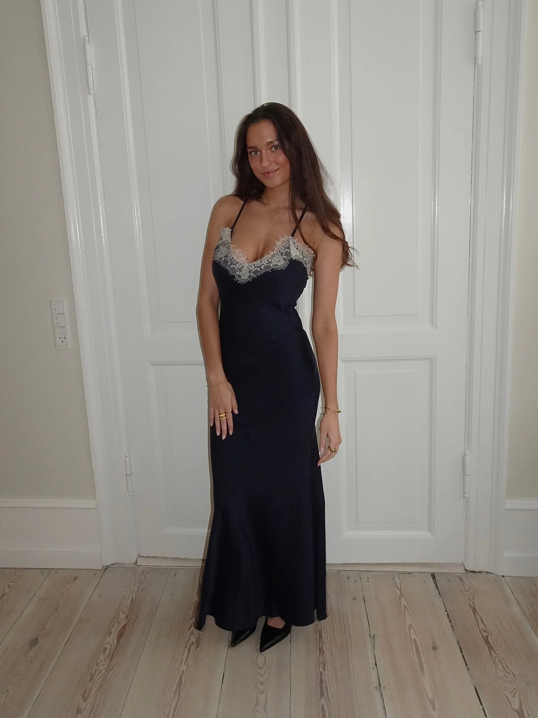 Tena dress with lace details - Navy/white 11 Tena dress with lace details - Navy/white