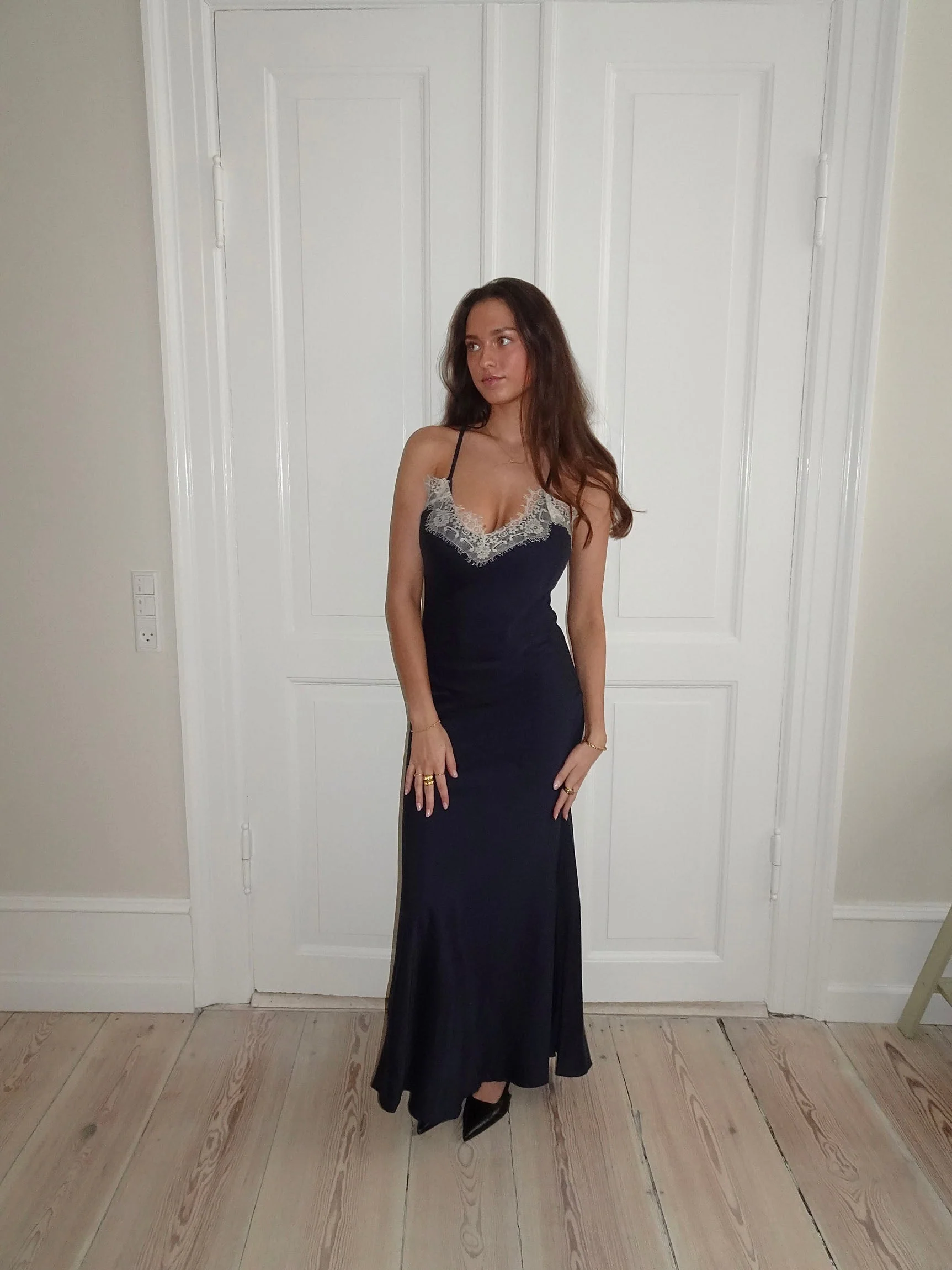 Tena dress with lace details - Navy/white 12 Tena dress with lace details - Navy/white