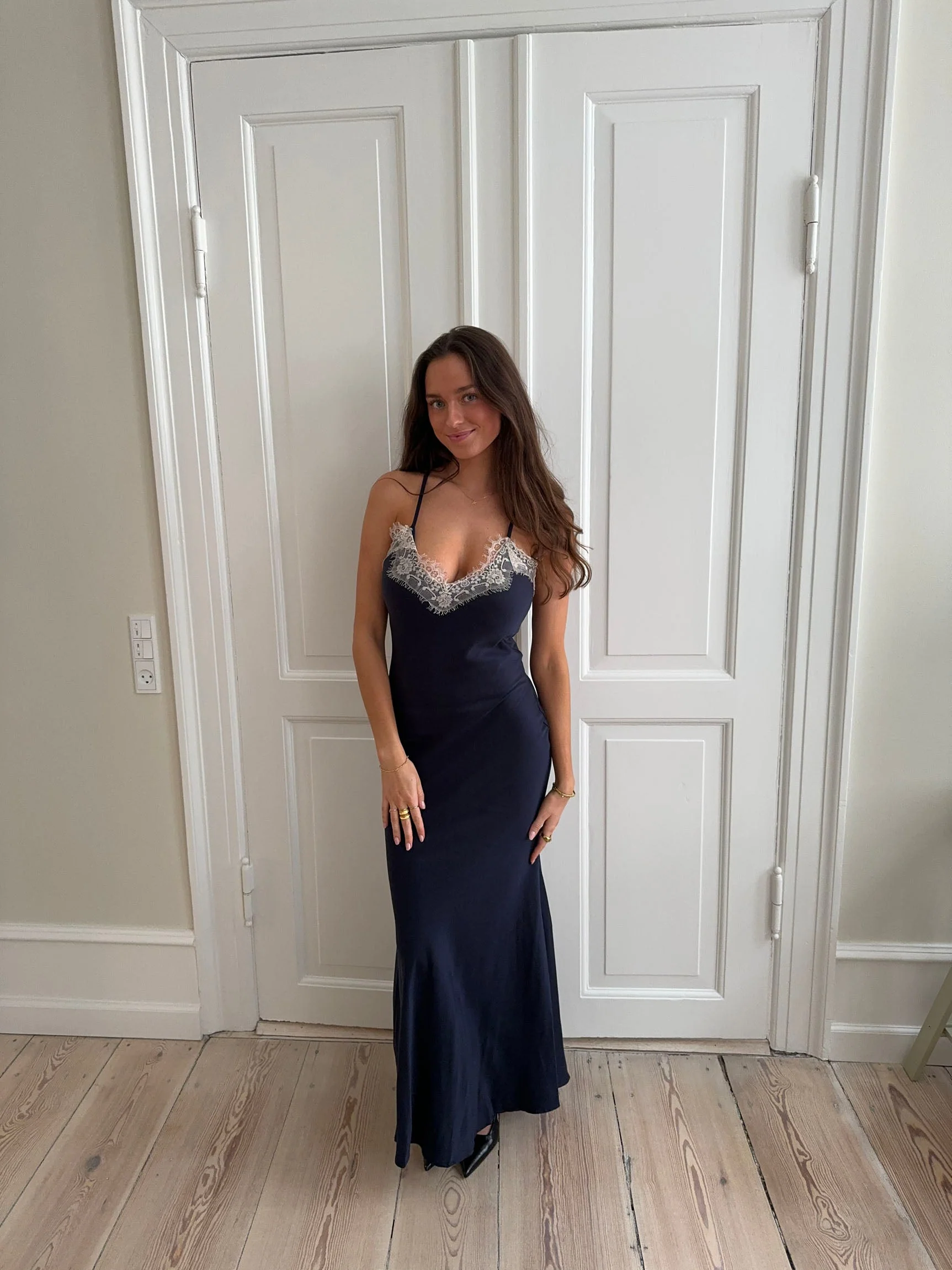 Tena dress with lace details - Navy/white 13 Tena dress with lace details - Navy/white