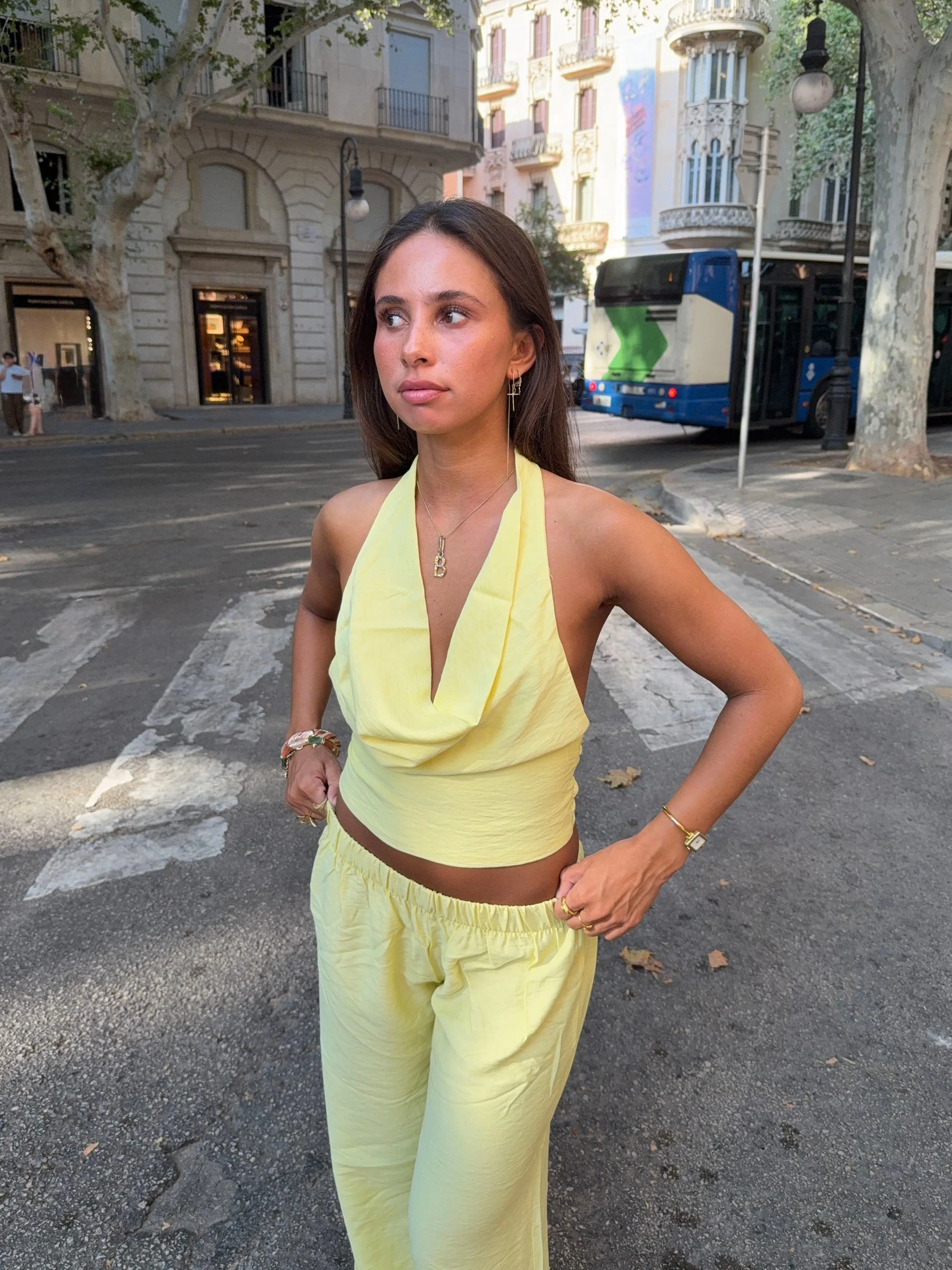 Snuvia halterneck top – Yellow 10 Snuvia halterneck top – Yellow