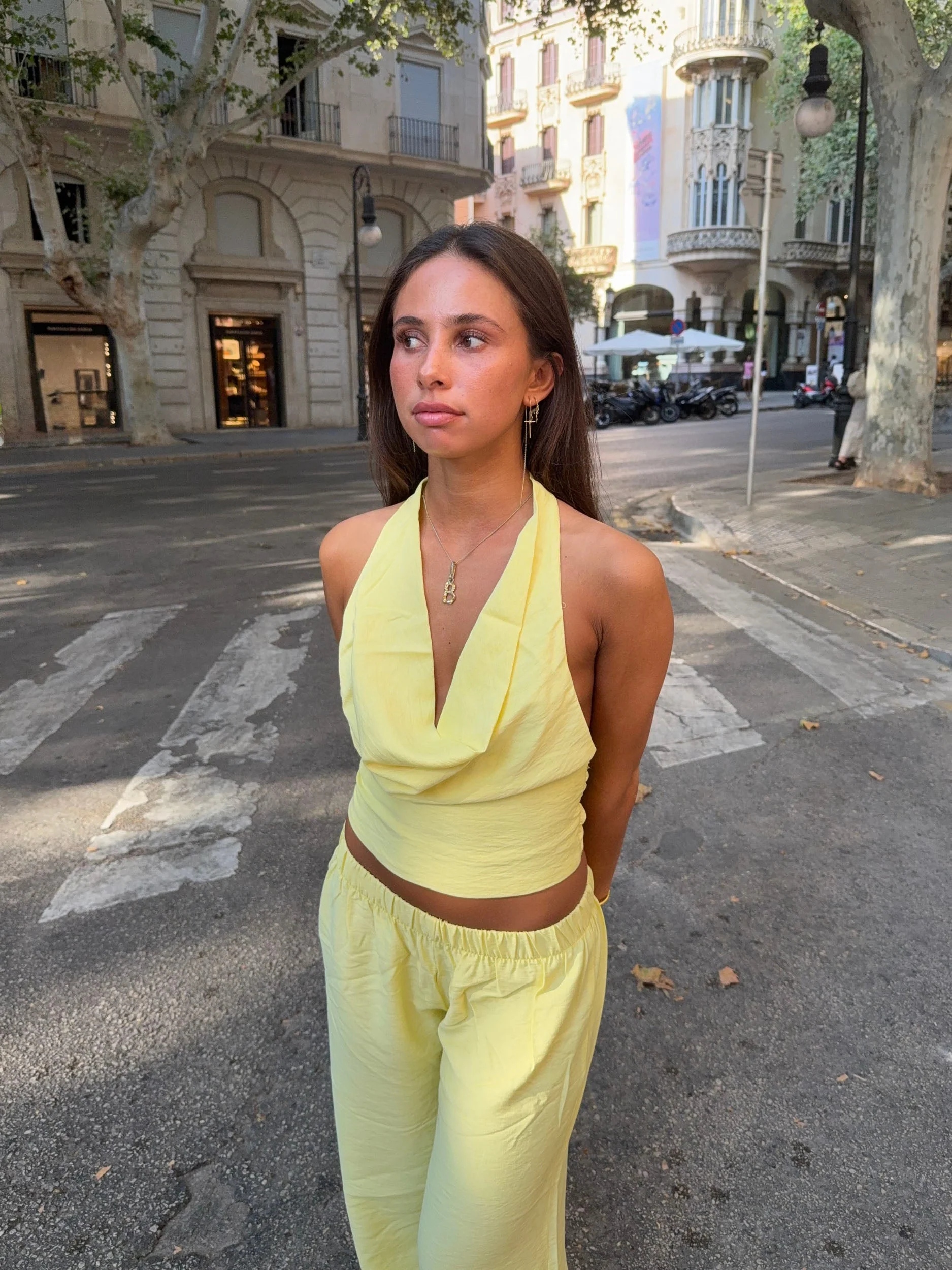 Snuvia halterneck top – Yellow 13 Snuvia halterneck top – Yellow