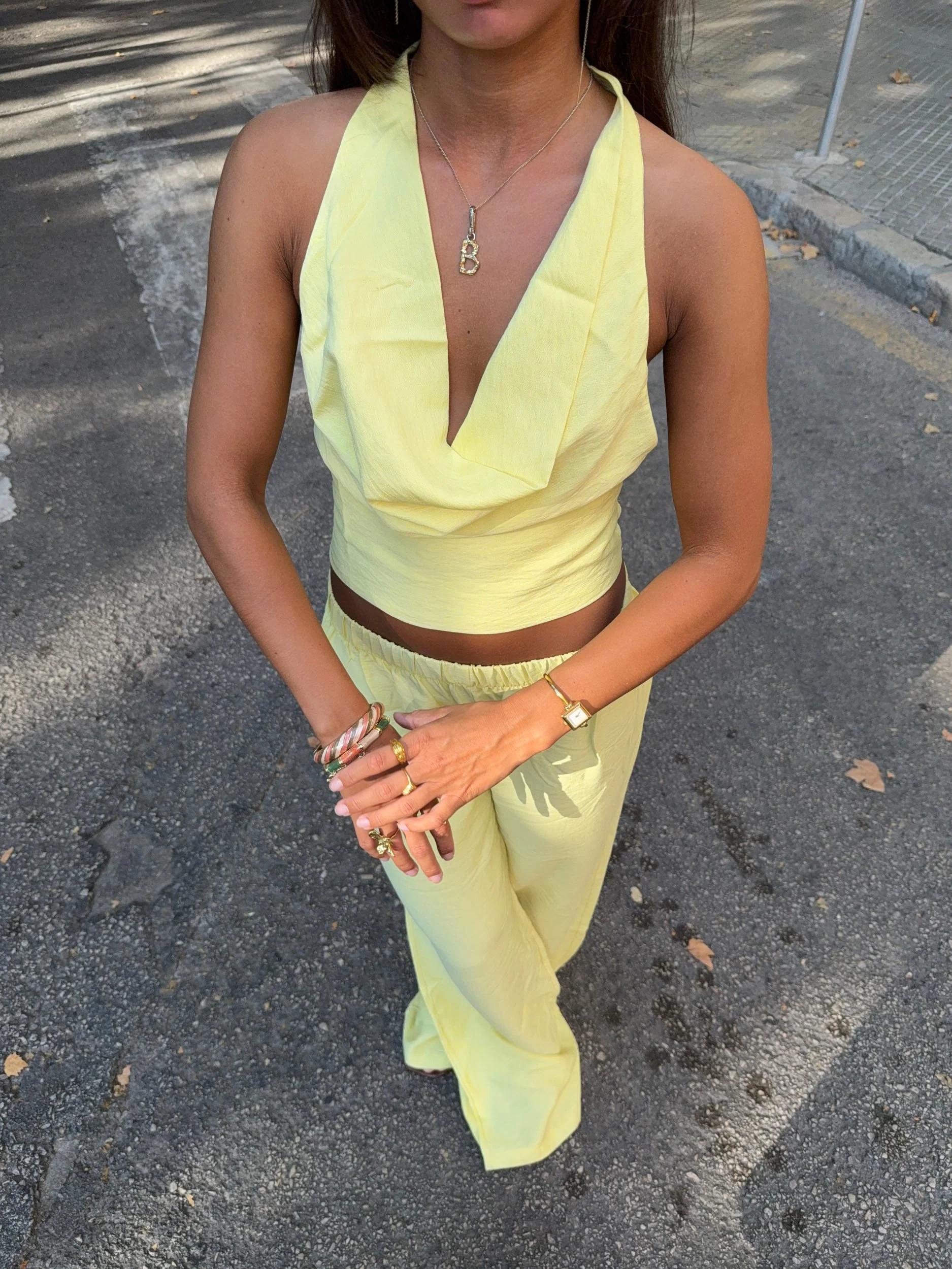Snuvia halterneck top – Yellow 14 Snuvia halterneck top – Yellow