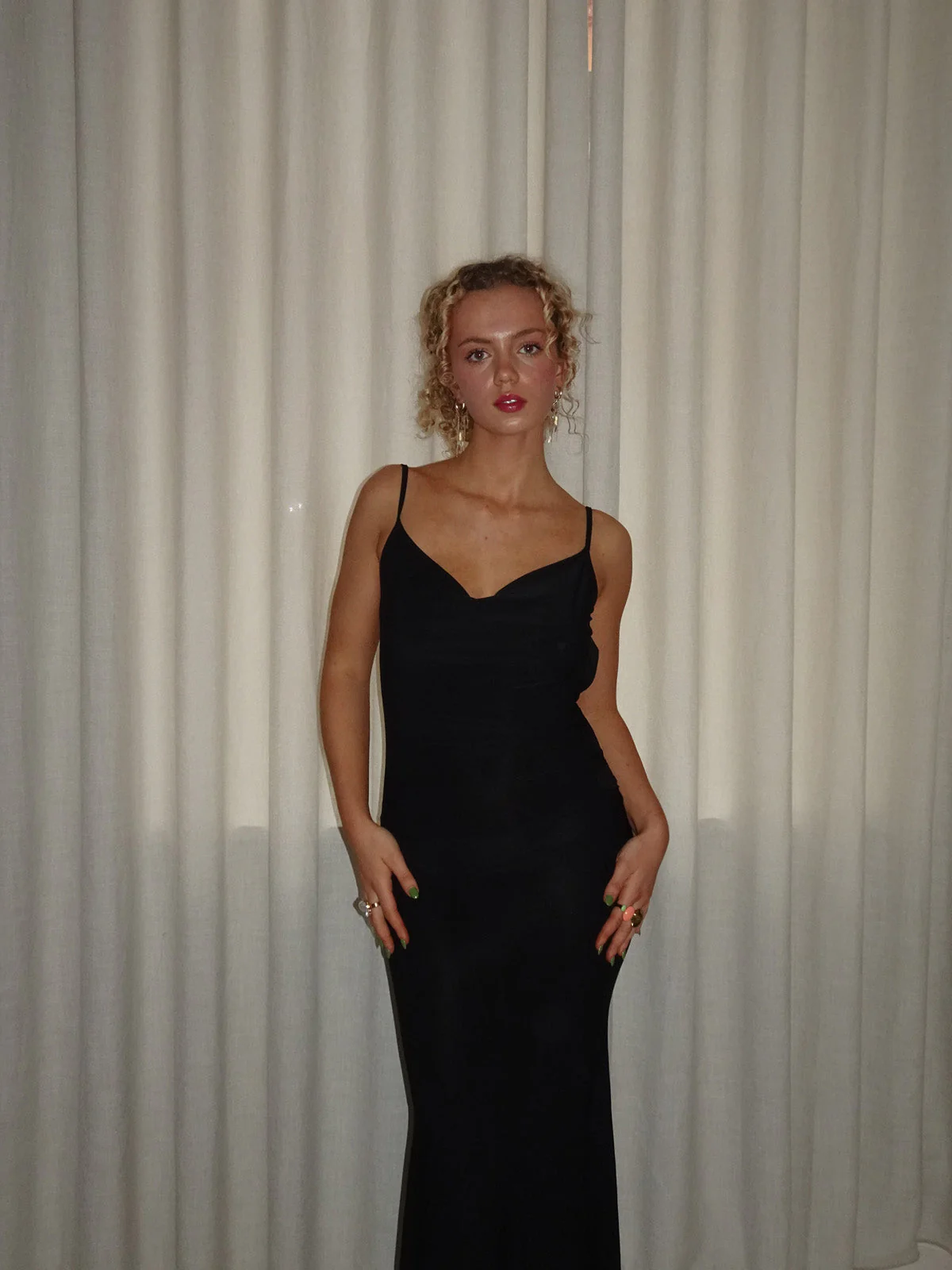 Marajana dress with deep lace back - Black 17 Marajana dress with deep lace back - Black