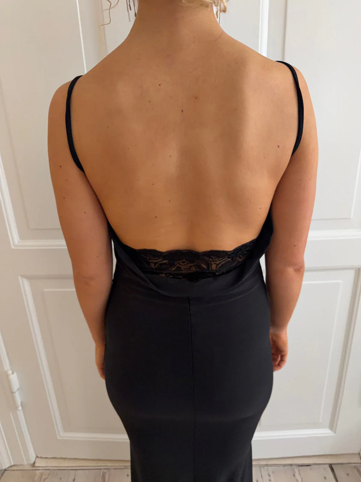 Marajana dress with deep lace back - Black 18 Marajana dress with deep lace back - Black