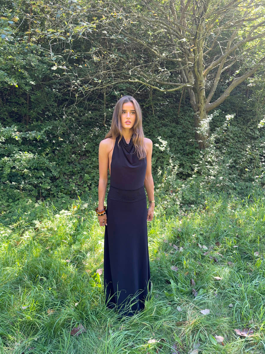 Skyla maxi dress with open back - Black 10 Skyla maxi dress with open back - Black