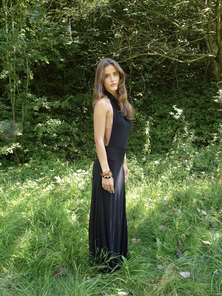 Skyla maxi dress with open back - Black 11 Skyla maxi dress with open back - Black