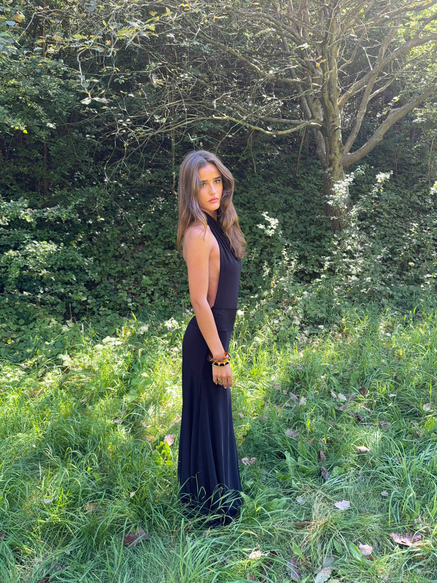 Skyla maxi dress with open back - Black 12 Skyla maxi dress with open back - Black