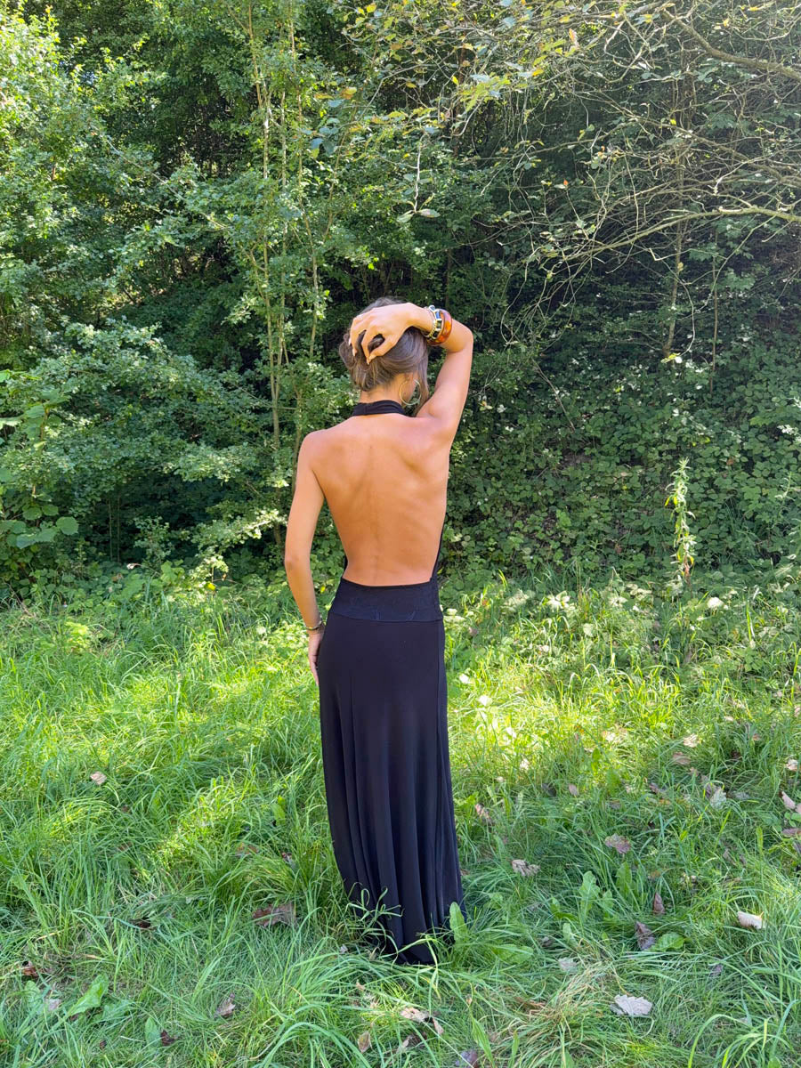 Skyla maxi dress with open back - Black 2 Skyla maxi dress with open back - Black