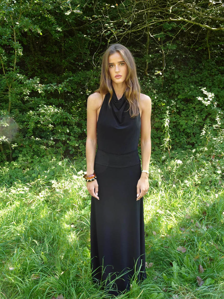 Skyla maxi dress with open back - Black 3 Skyla maxi dress with open back - Black