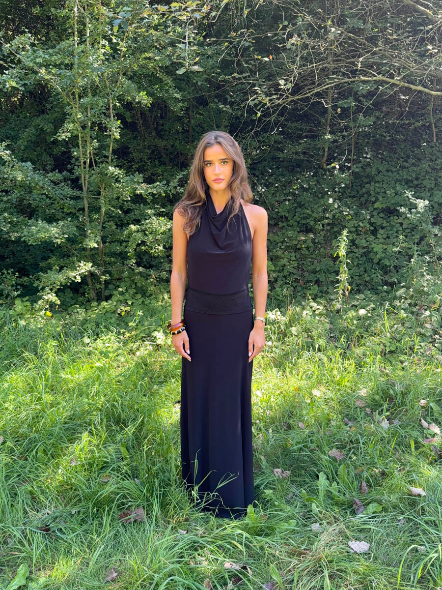 Skyla maxi dress with open back - Black 5 Skyla maxi dress with open back - Black