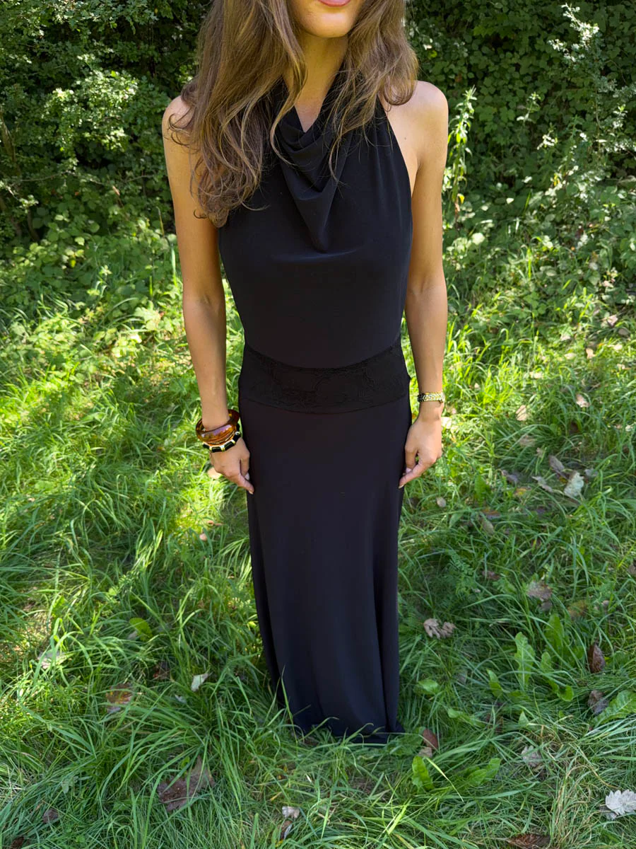 Skyla maxi dress with open back - Black 6 Skyla maxi dress with open back - Black
