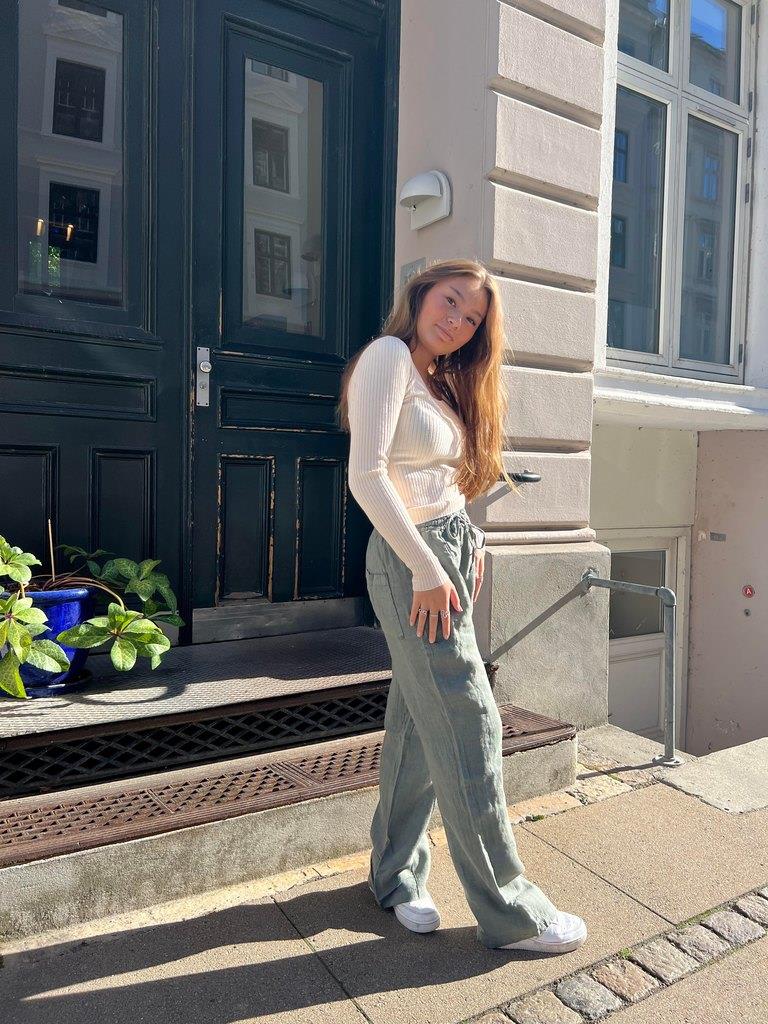 Signe linen pants - Khaki 7 Signe linen pants - Khaki