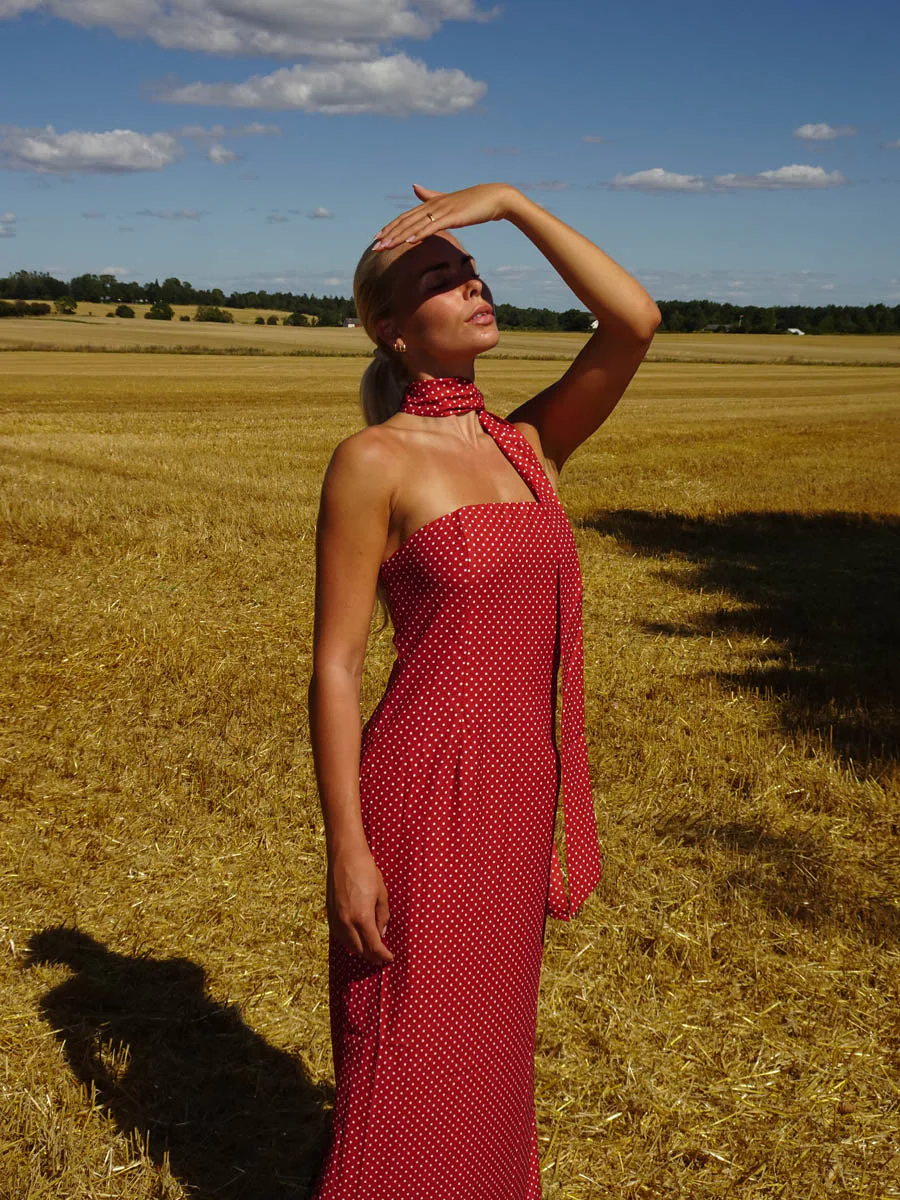 Taia maxi dress - Red 4 Taia maxi dress - Red
