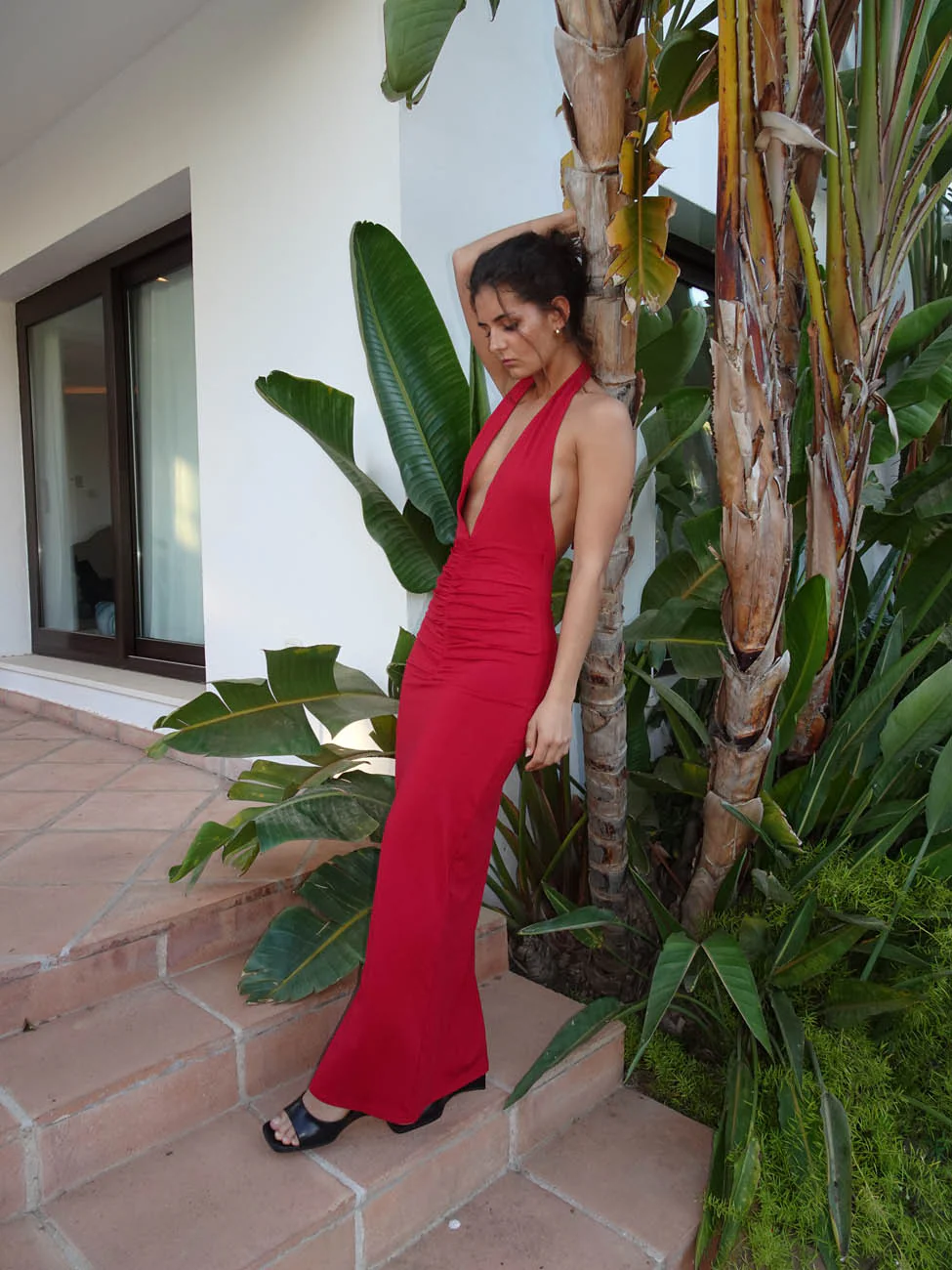 Tasha dress with open bag - Red 8 Tasha dress with open bag - Red