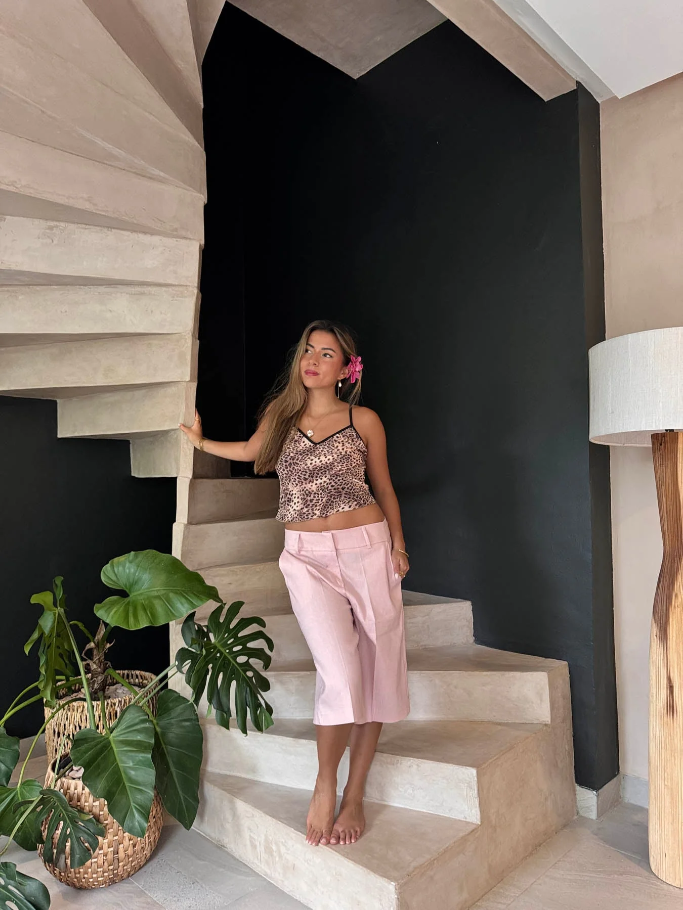 Nayaly bermuda shorts - Pink 8 Nayaly bermuda shorts - Pink