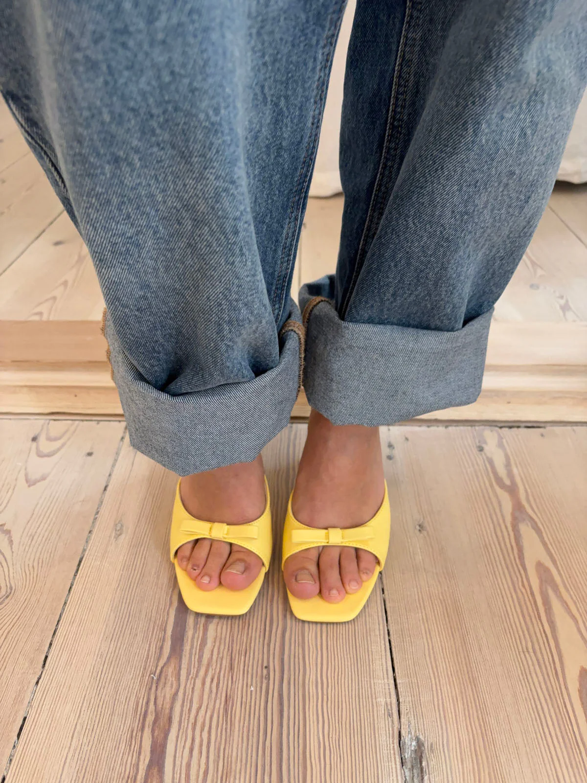 Pastella mules with bow - Light yellow 12 Pastella mules with bow - Light yellow