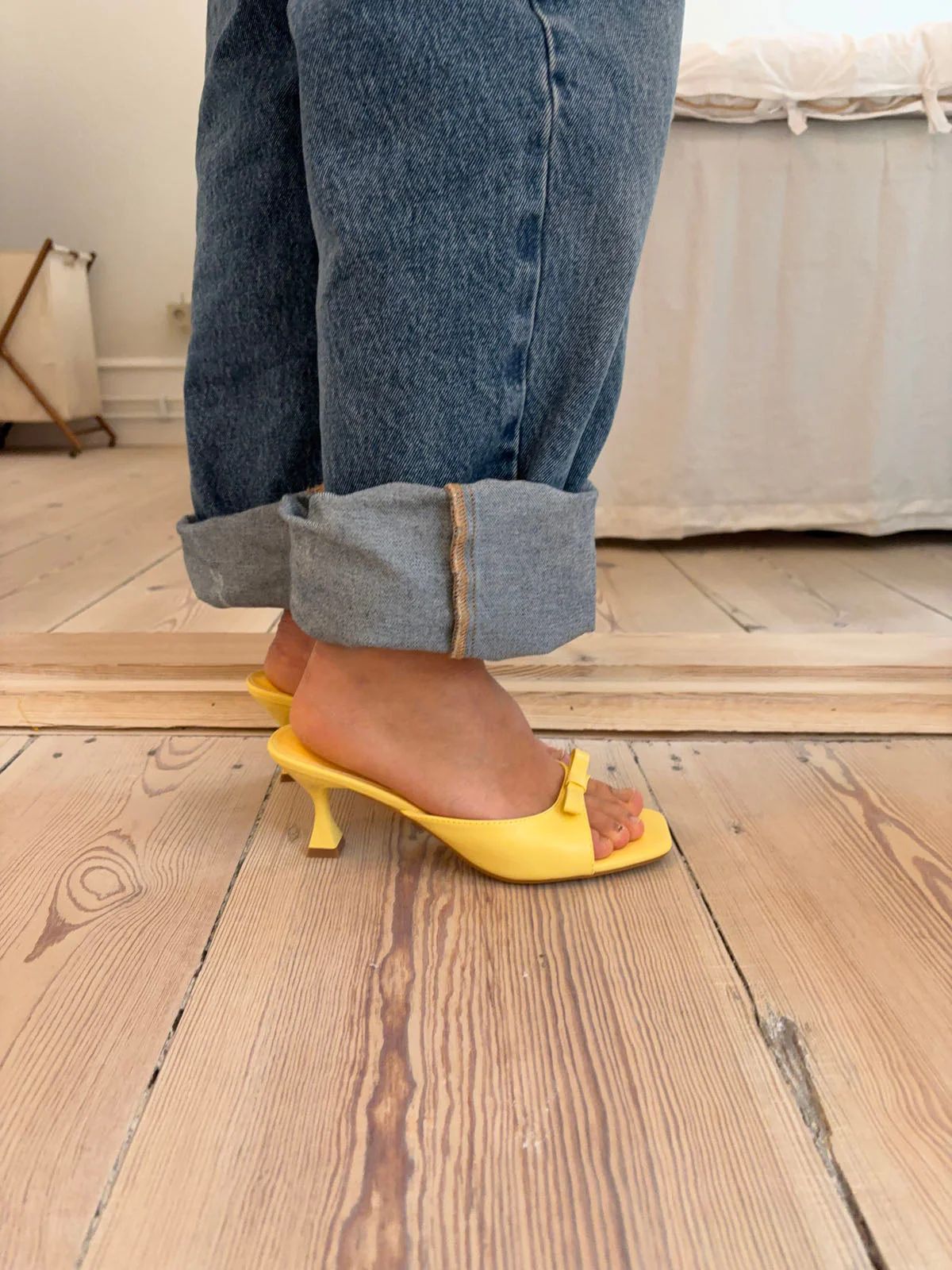 Pastella mules with bow - Light yellow 13 Pastella mules with bow - Light yellow