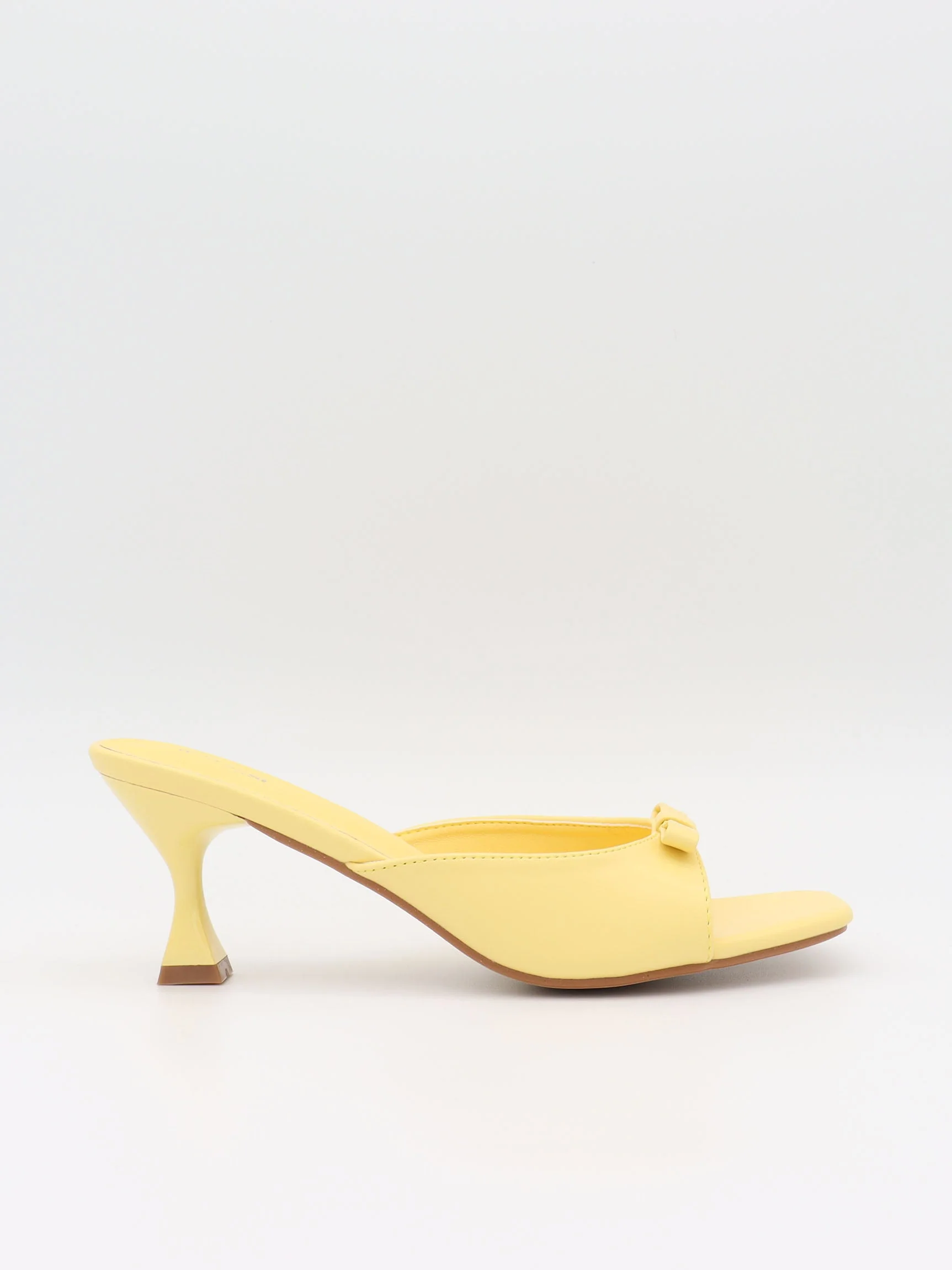 Pastella mules with bow - Light yellow 2 Pastella mules with bow - Light yellow