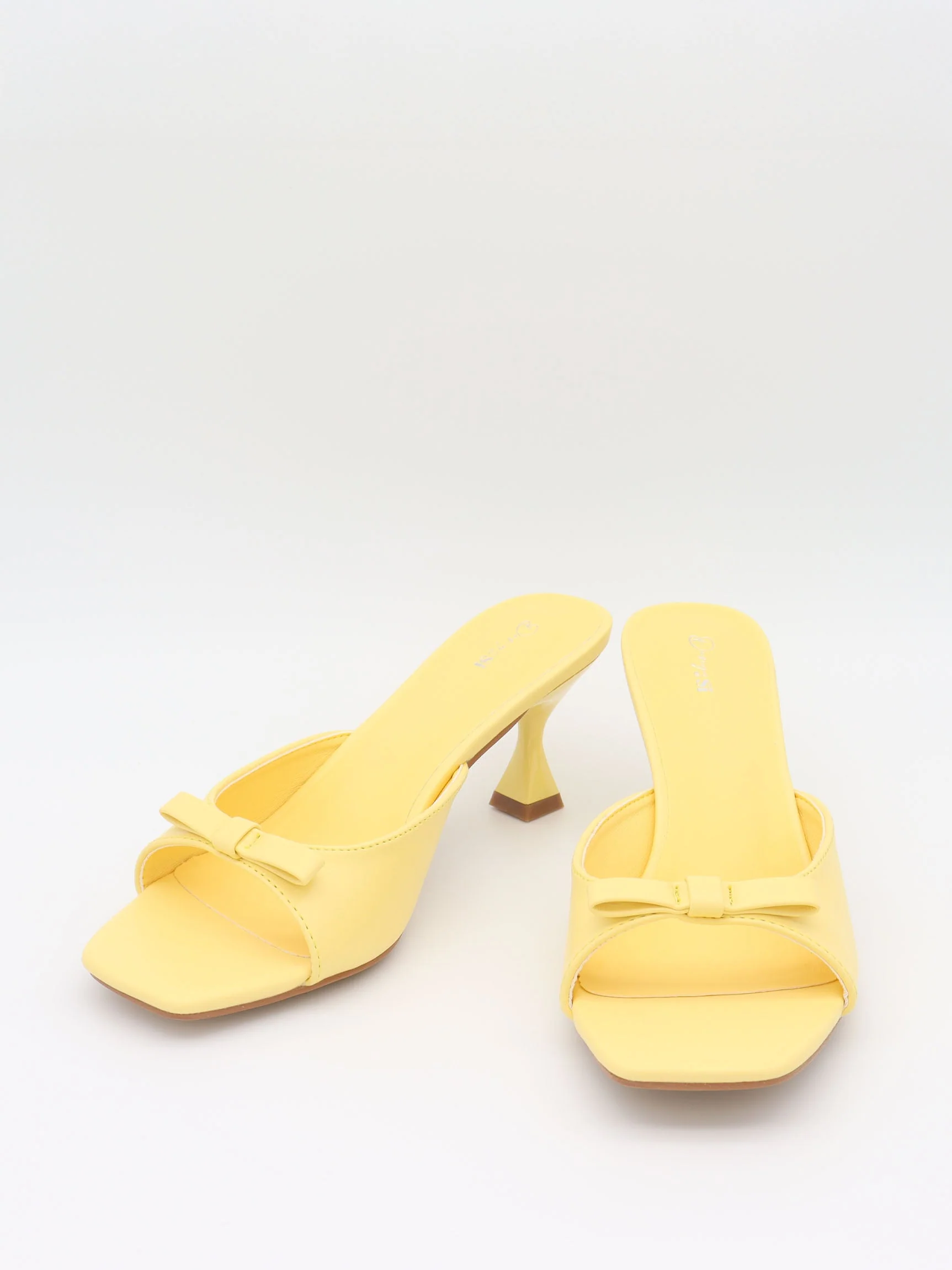 Pastella mules with bow - Light yellow 5 Pastella mules with bow - Light yellow