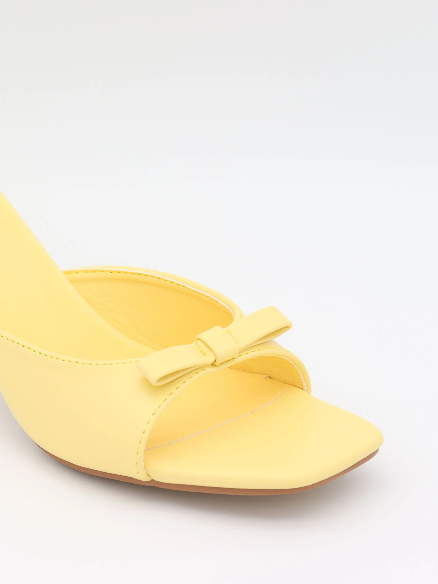 Pastella mules with bow - Light yellow 6 Pastella mules with bow - Light yellow