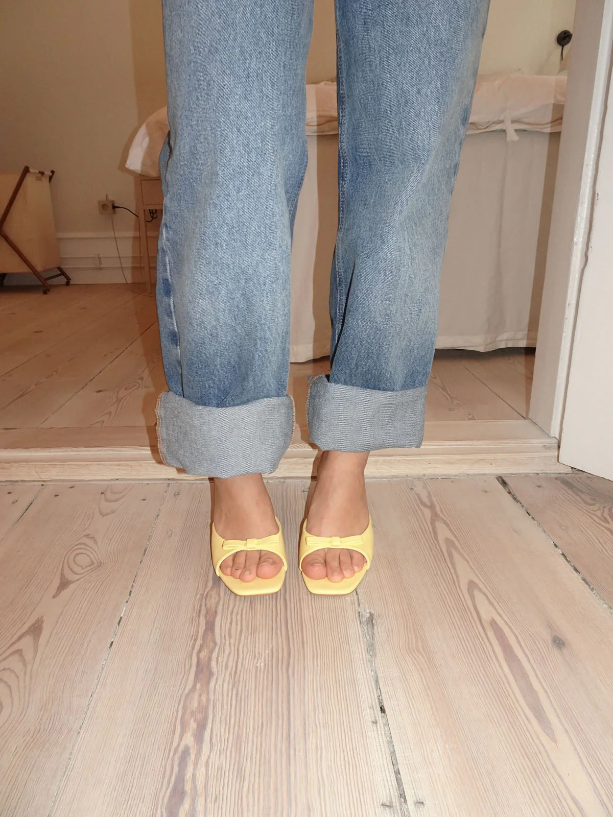Pastella mules with bow - Light yellow 7 Pastella mules with bow - Light yellow