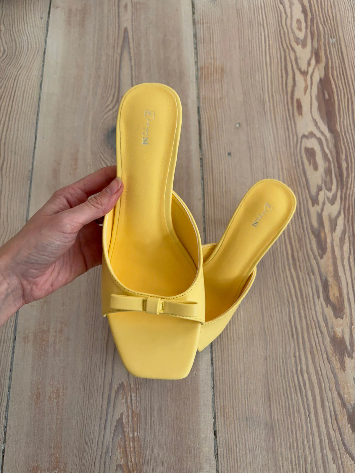 Pastella mules with bow - Light yellow 9 Pastella mules with bow - Light yellow