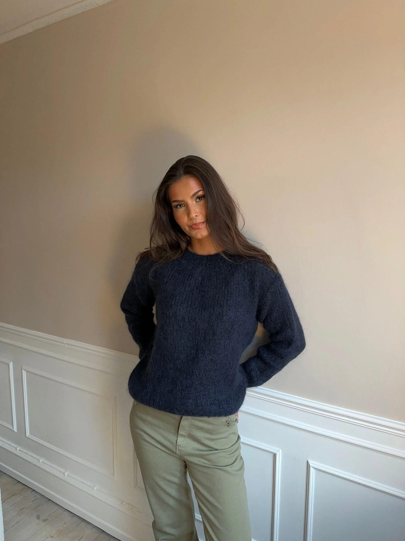 Genevieve oversized knit - Navy 10 Genevieve oversized knit - Navy