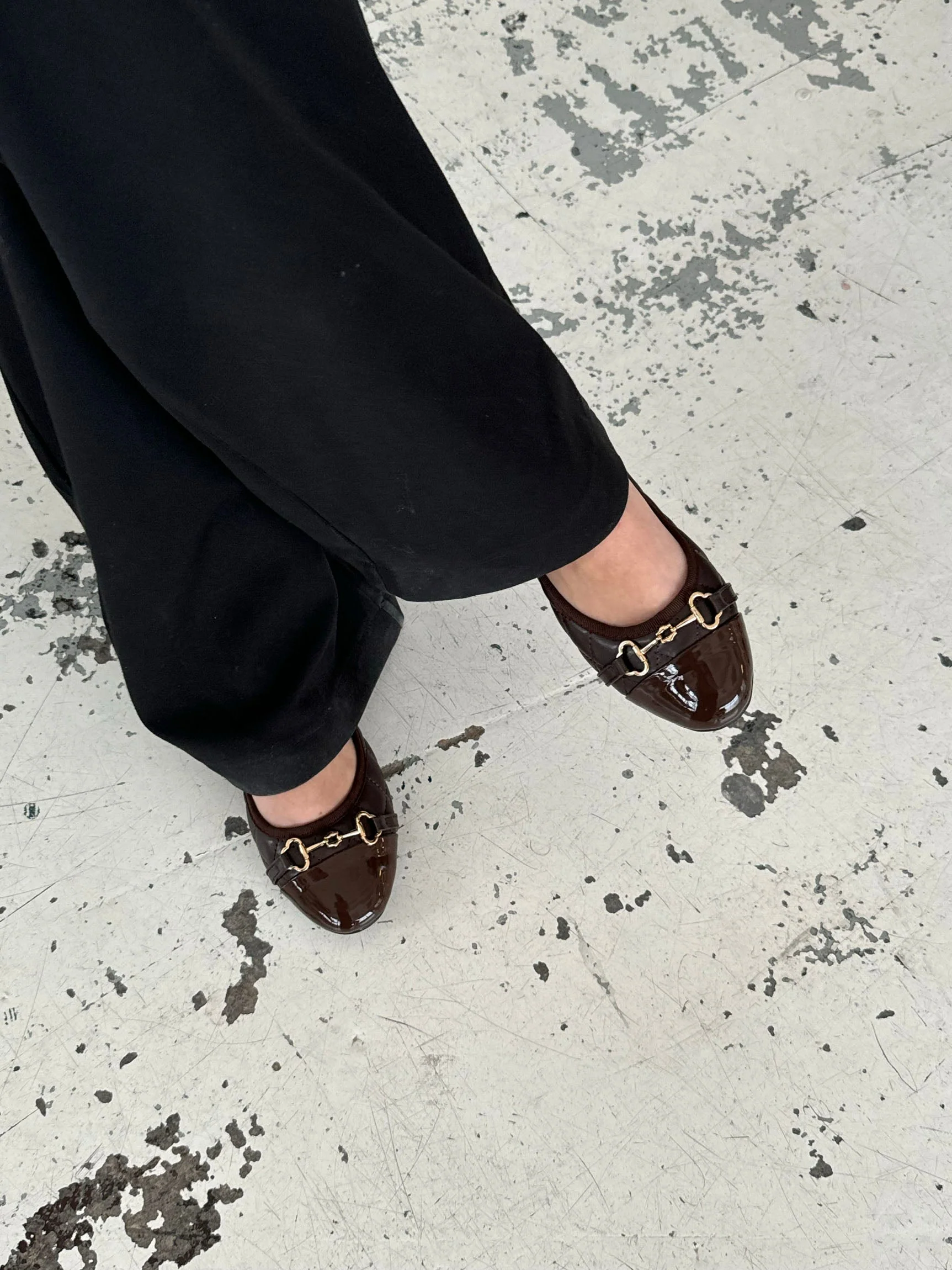 Ronda ballet flats with pattern - Brown 2 Ronda ballet flats with pattern - Brown