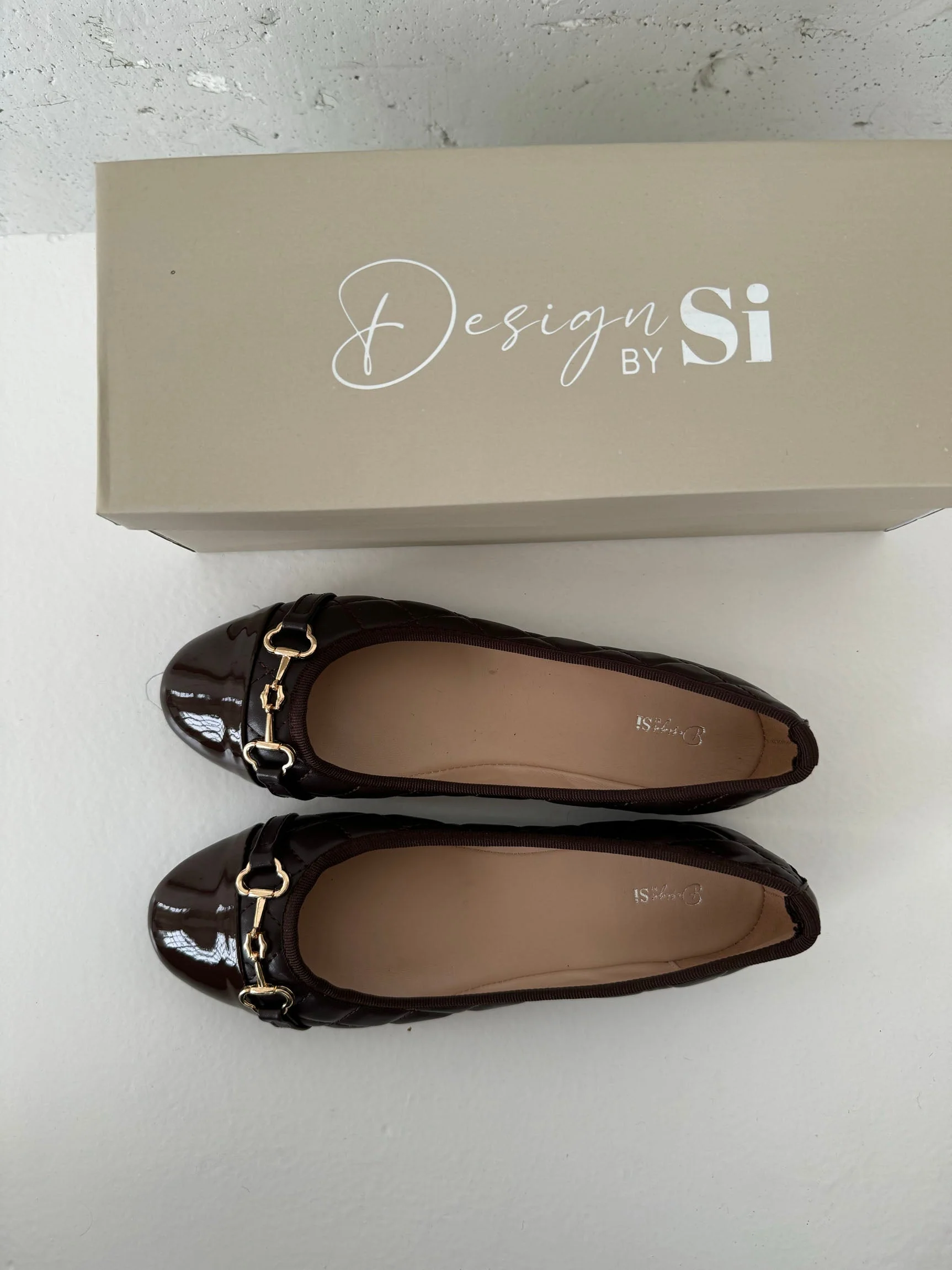 Ronda ballet flats with pattern - Brown 4 Ronda ballet flats with pattern - Brown