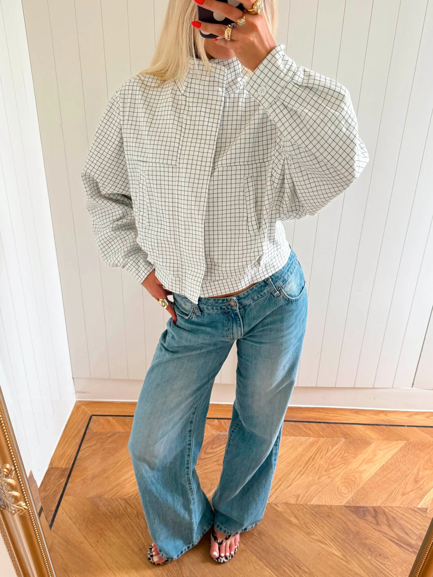 Scandivv jacket with checkers - White 11 Scandivv jacket with checkers - White