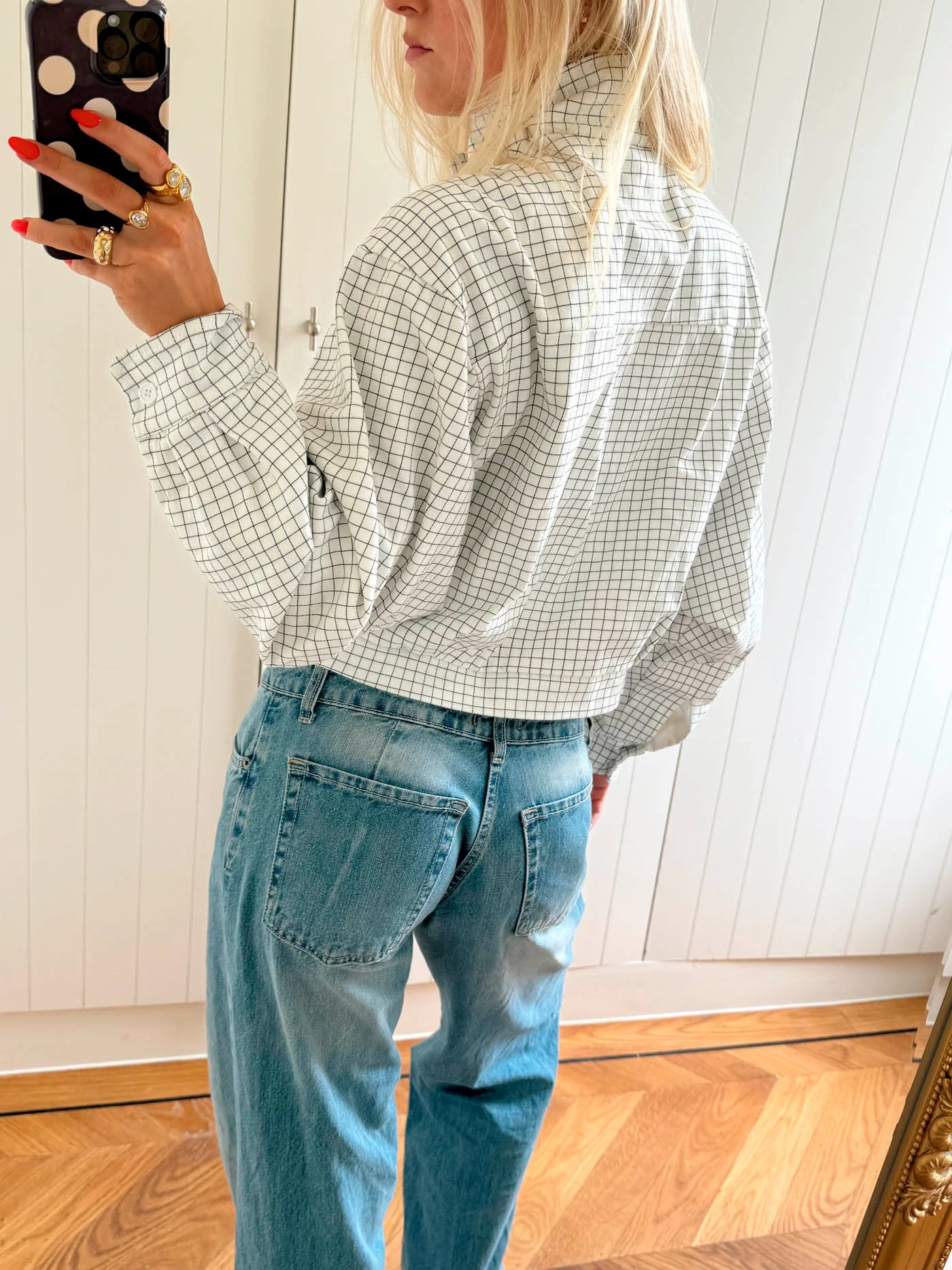 Scandivv jacket with checkers - White 3 Scandivv jacket with checkers - White