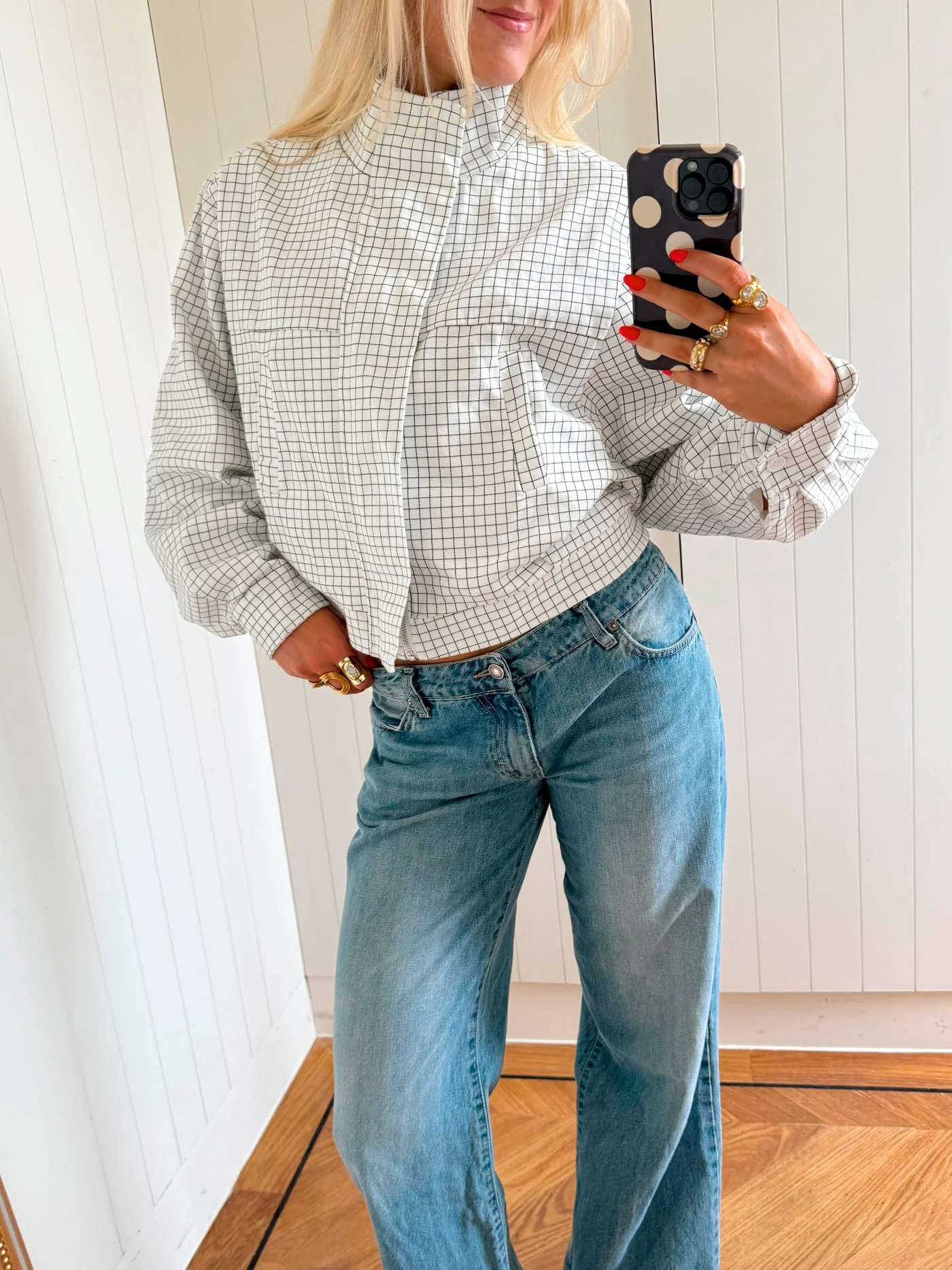 Scandivv jacket with checkers - White 6 Scandivv jacket with checkers - White